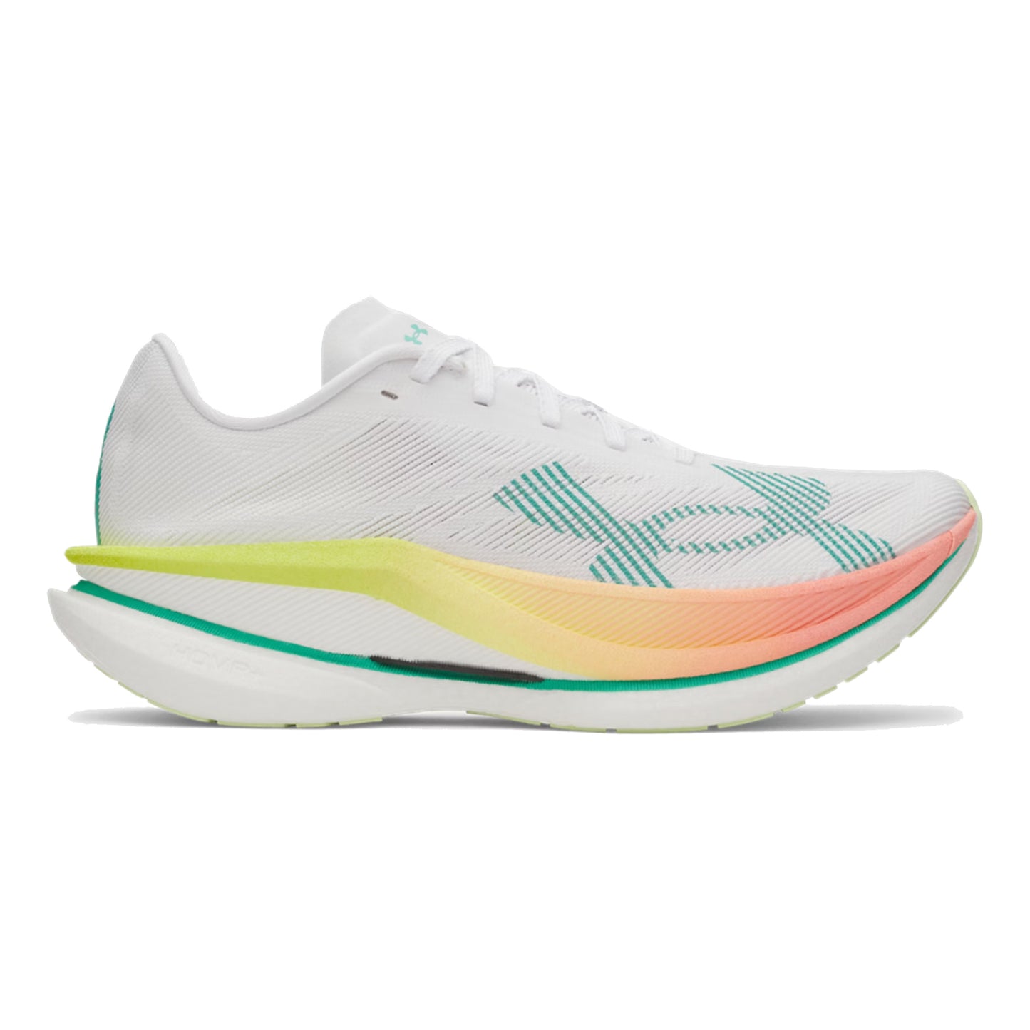 Under Armour Velociti Elite 3 Tävlingssko Unisex-vit, ljusgrön