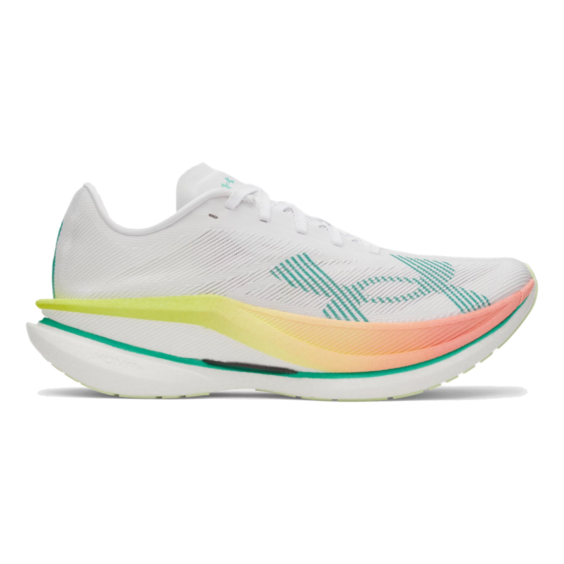 Under Armour Velociti Elite 3 Tävlingssko Unisex-vit, ljusgrön