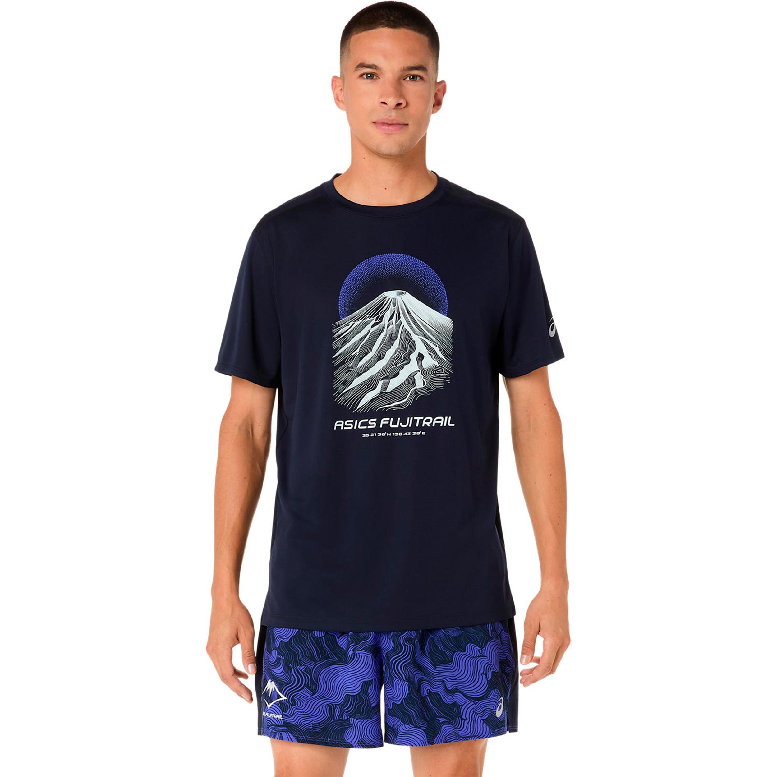 ASICS Fujitrail Logo  Löpartröja Herrar - mörkblå, blå