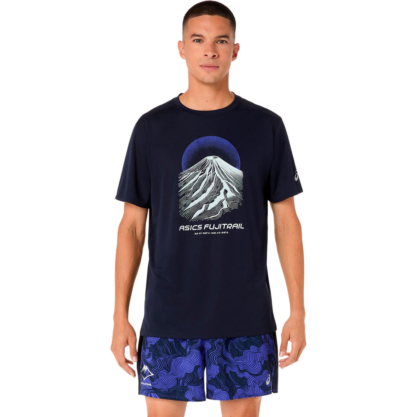ASICS Fujitrail Logo  Löpartröja Herrar - mörkblå, blå