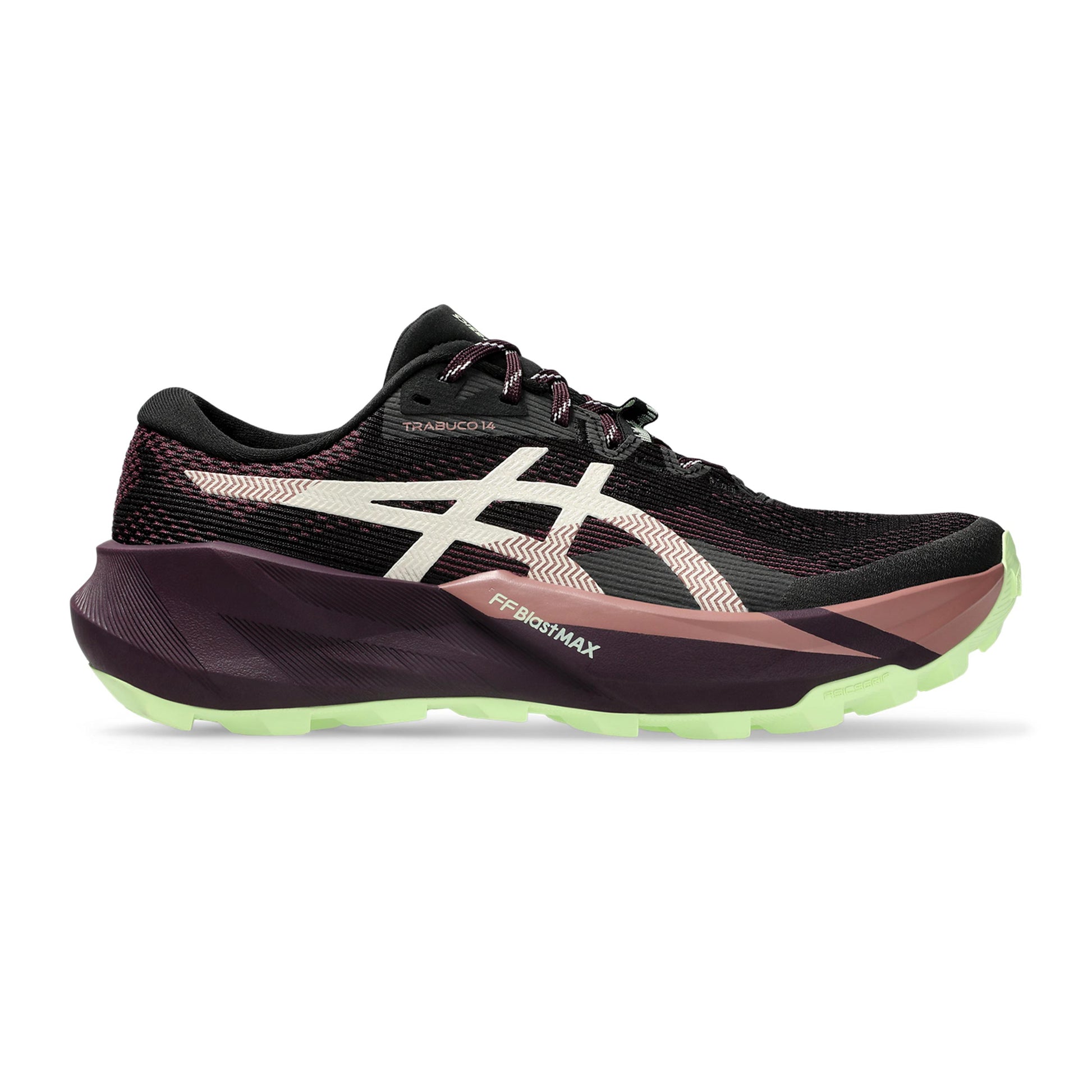 ASICS TRABUCO 14 Terrängsko Damer - svart, rött vin