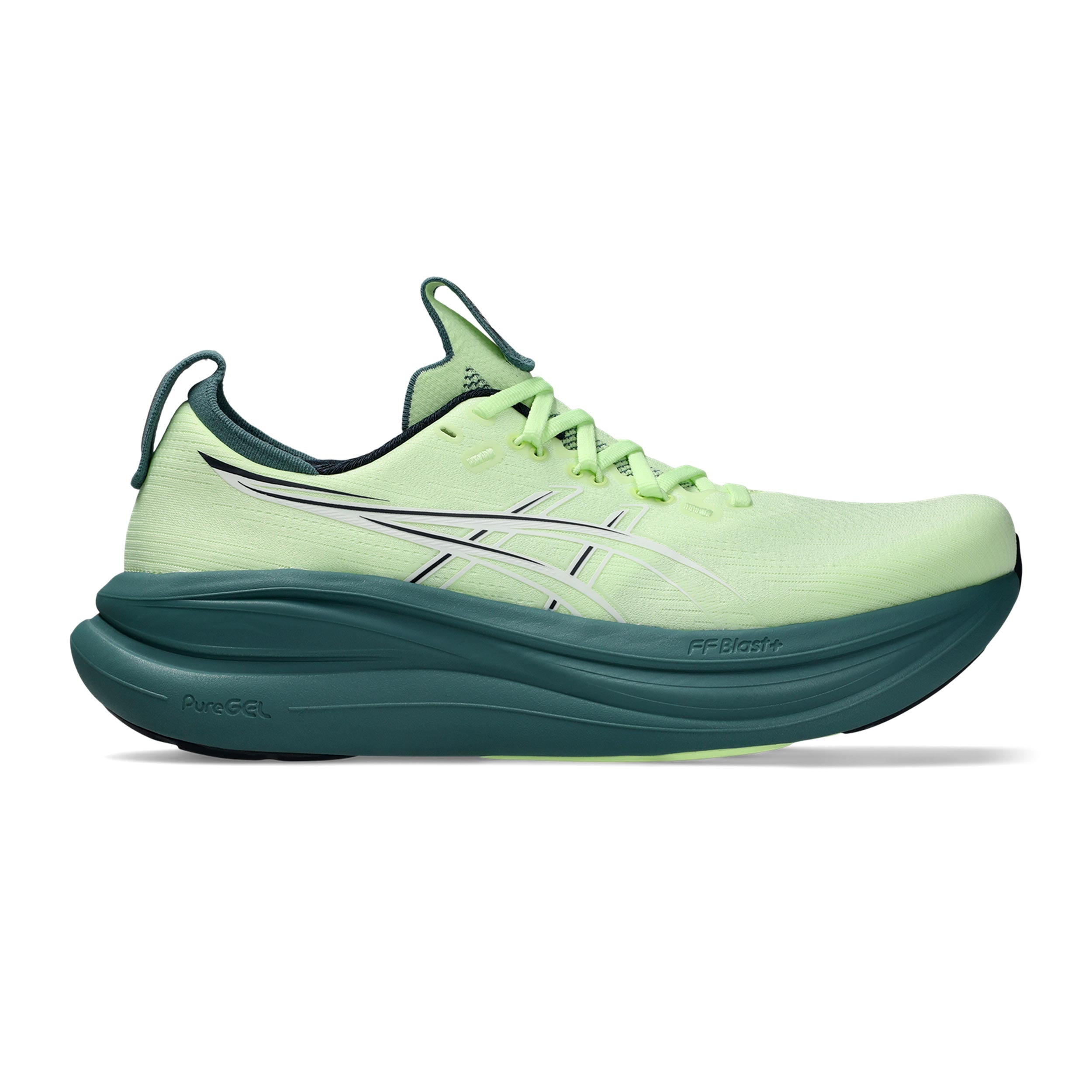 ASICS GEL-NIMBUS 28 Neutralsko Herrar - neongul, turkos