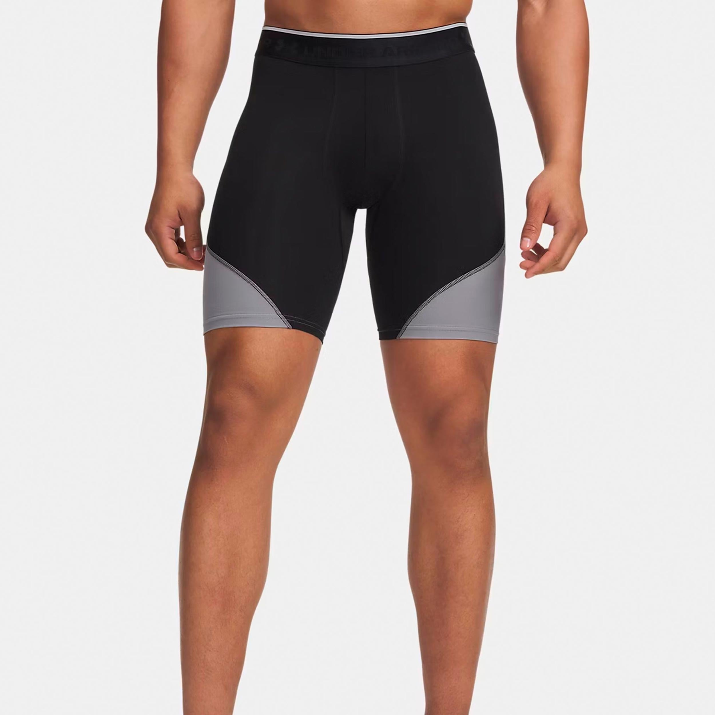 Under Armour Elite Long Shorts Herrar - svart, silver