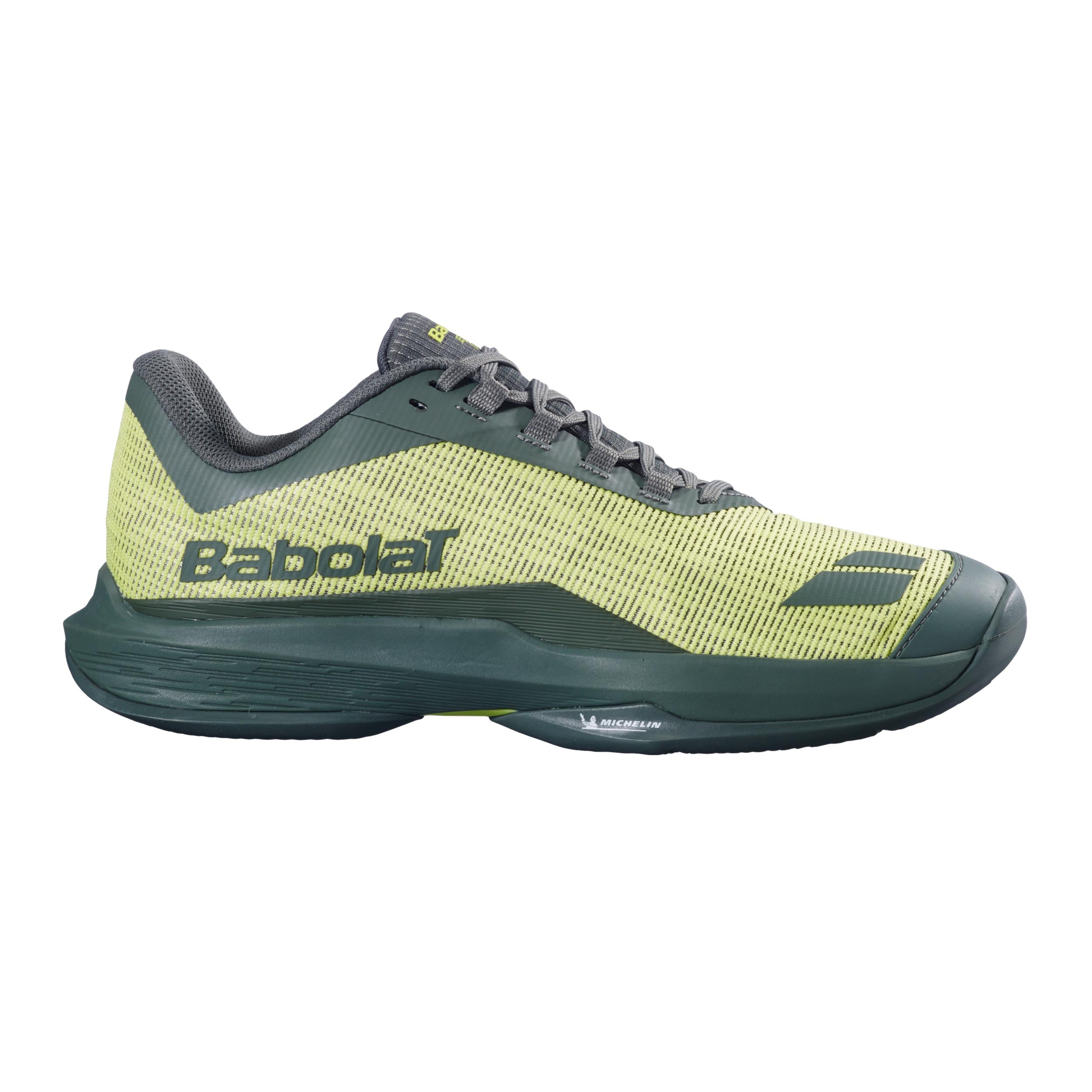 Babolat JET TERE 2 CLY Sko för grus Herrar-lime, oliv