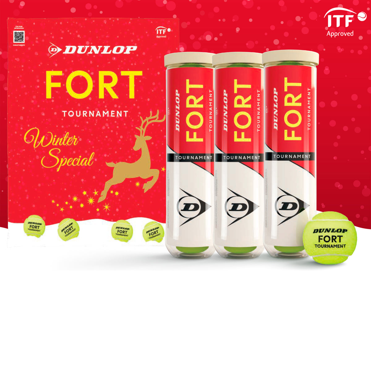 Dunlop Fort Tournament Christmas Special 3x 4-pack rör