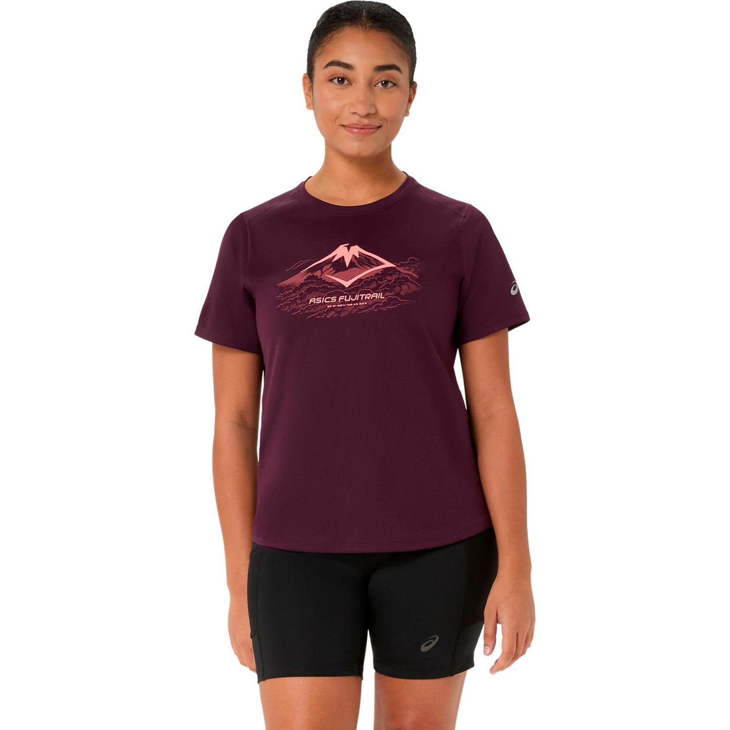 ASICS Fujitrail Logo  Löpartröja Damer - rött vin
