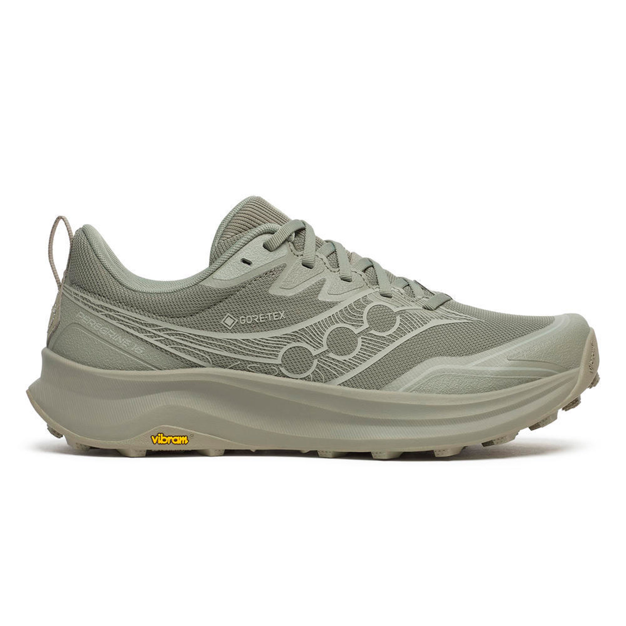 Saucony Peregrine 16 GTX Terrängsko Herrar - oliv, kaki