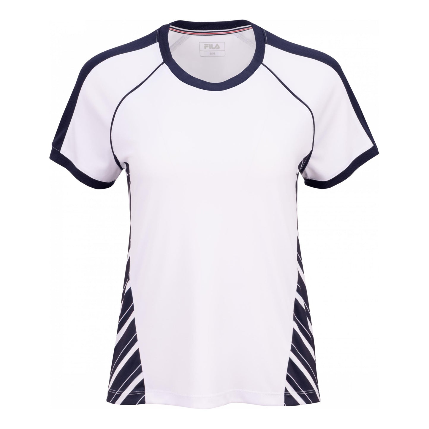 Fila Josefine T-shirt Damer-vit, mörkblå