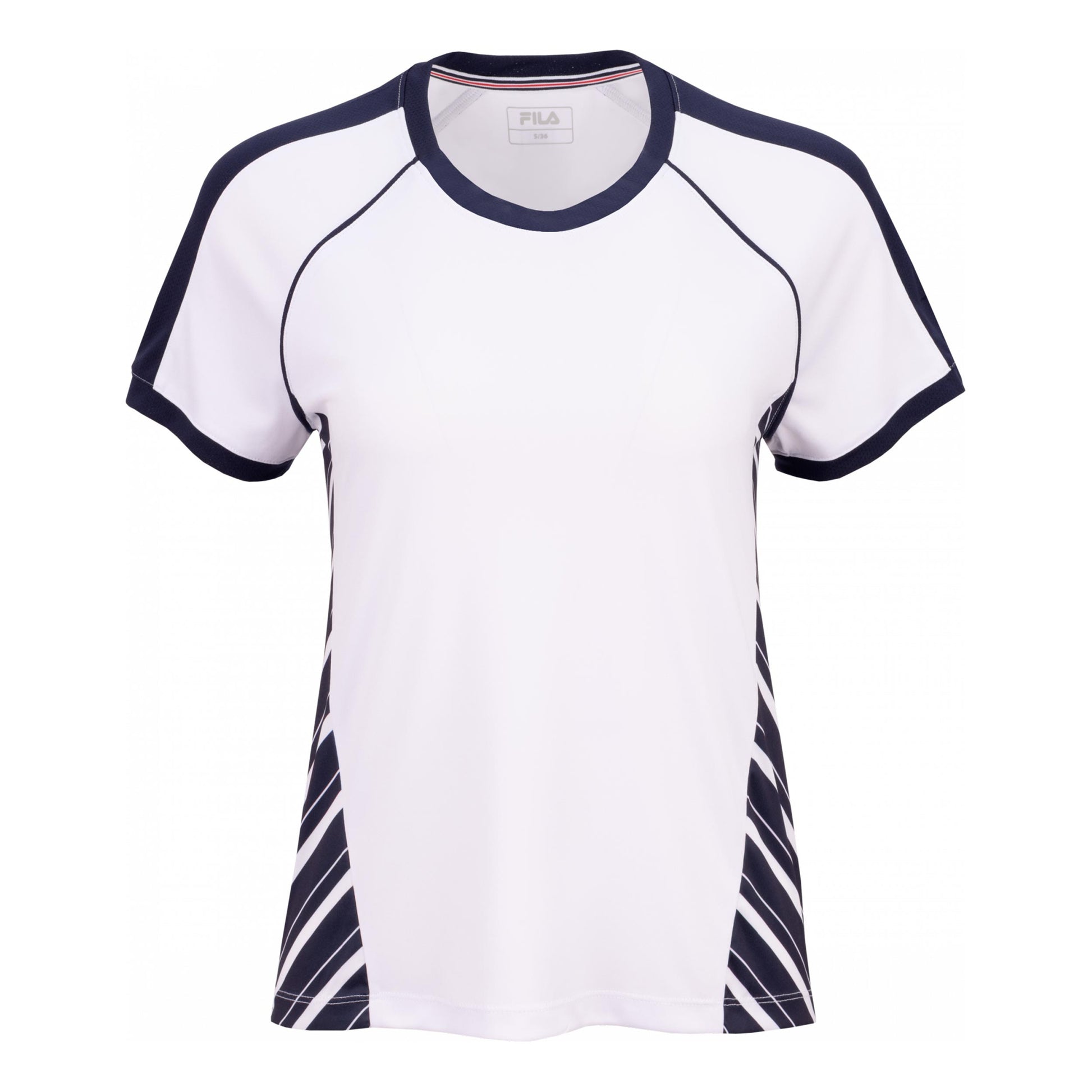 Fila Josefine T-shirt Damer-vit, mörkblå