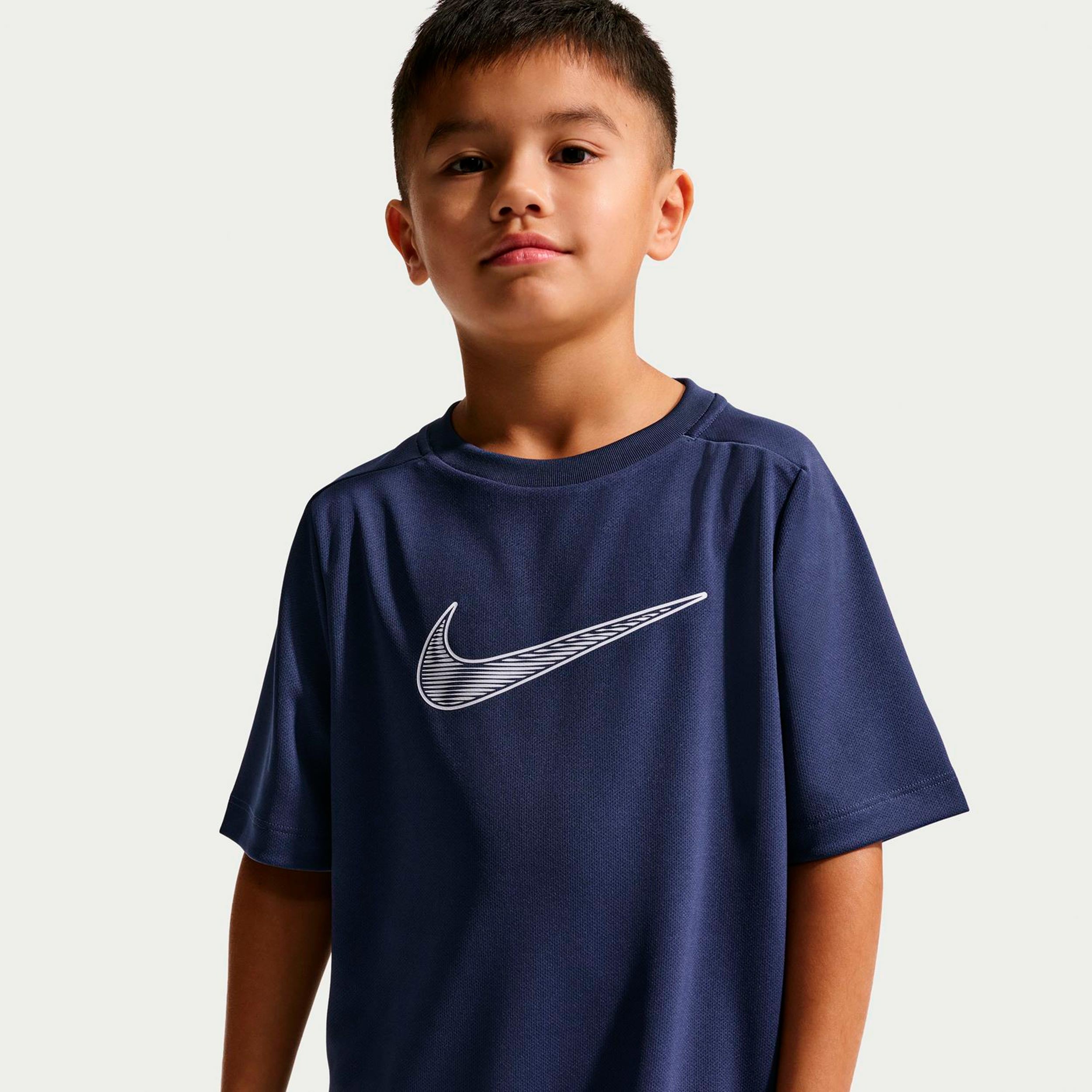 Nike Dri-Fit Multi  T-shirt Pojkar - mörkblå