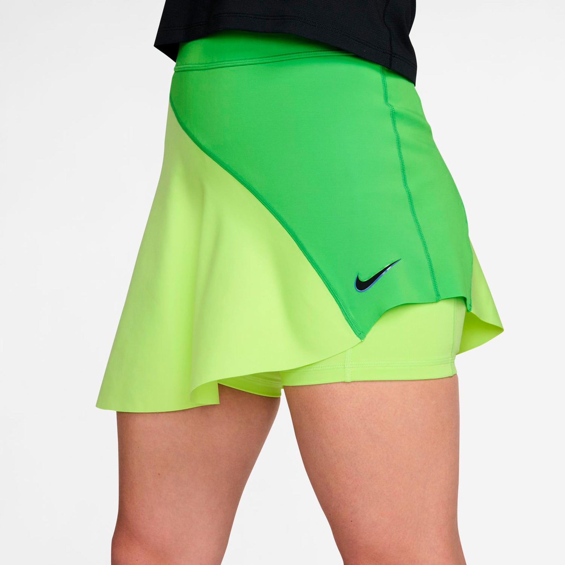 Nike Court Dri-Fit Slam High Rise Kjol Damer-grön, lime