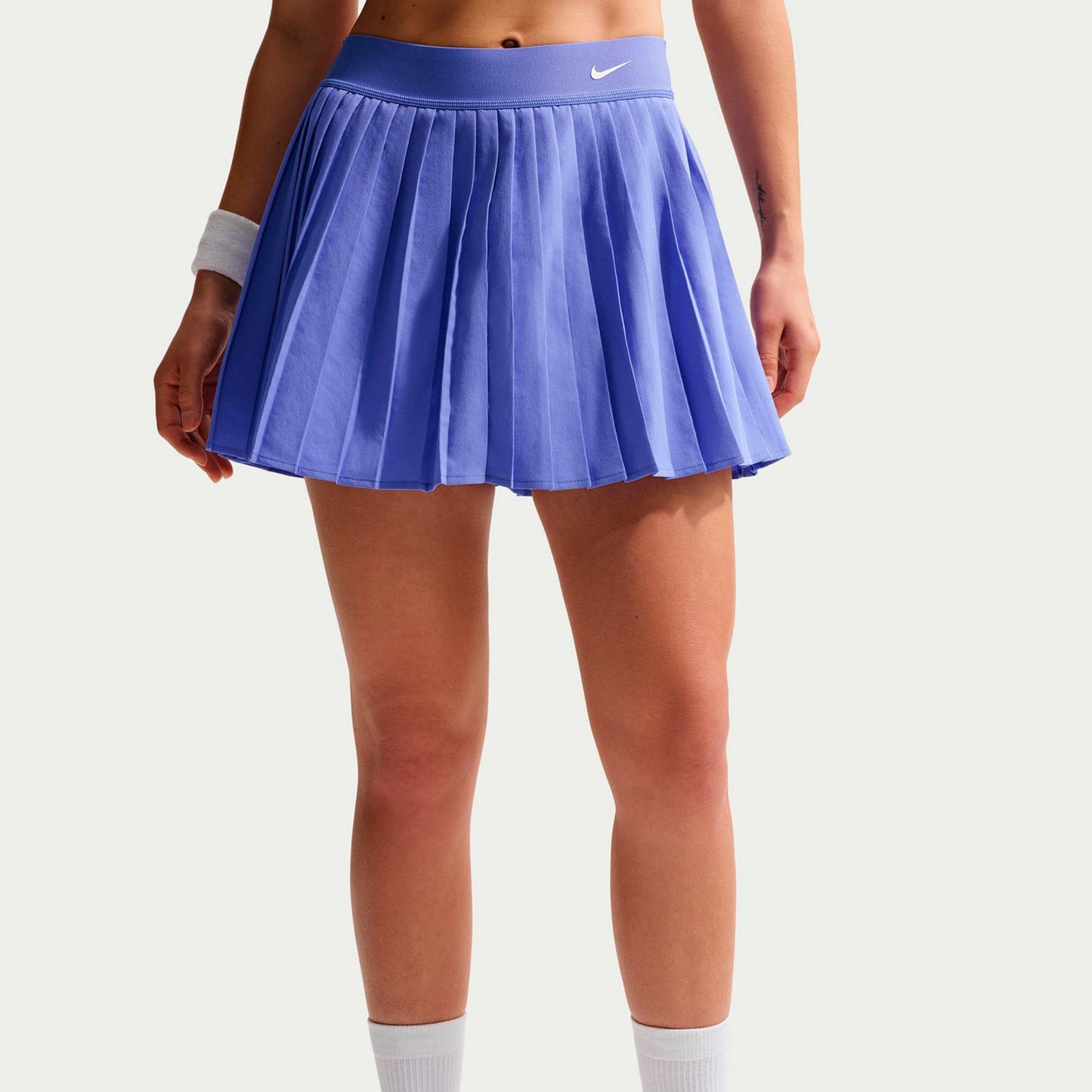 Nike Dri-Fit Victory High Rise Pleated Kjol Damer-blå