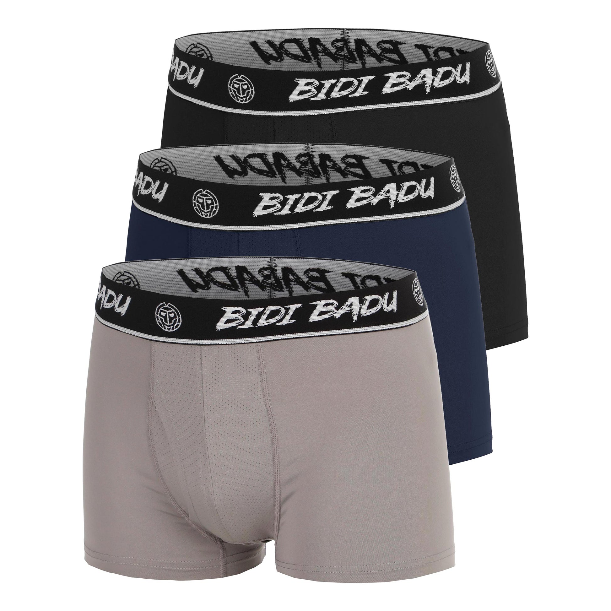 BIDI BADU Boxershorts - 3-pack Herrar-mörkblå, svart