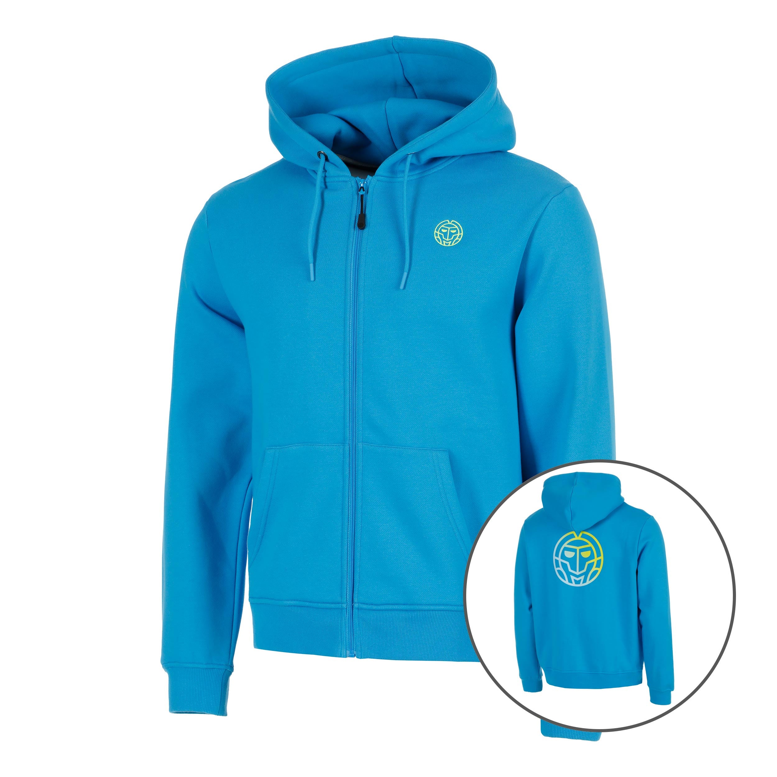 BIDI BADU Out of Control Backprint Zip Sweat-jacka Herrar-blå