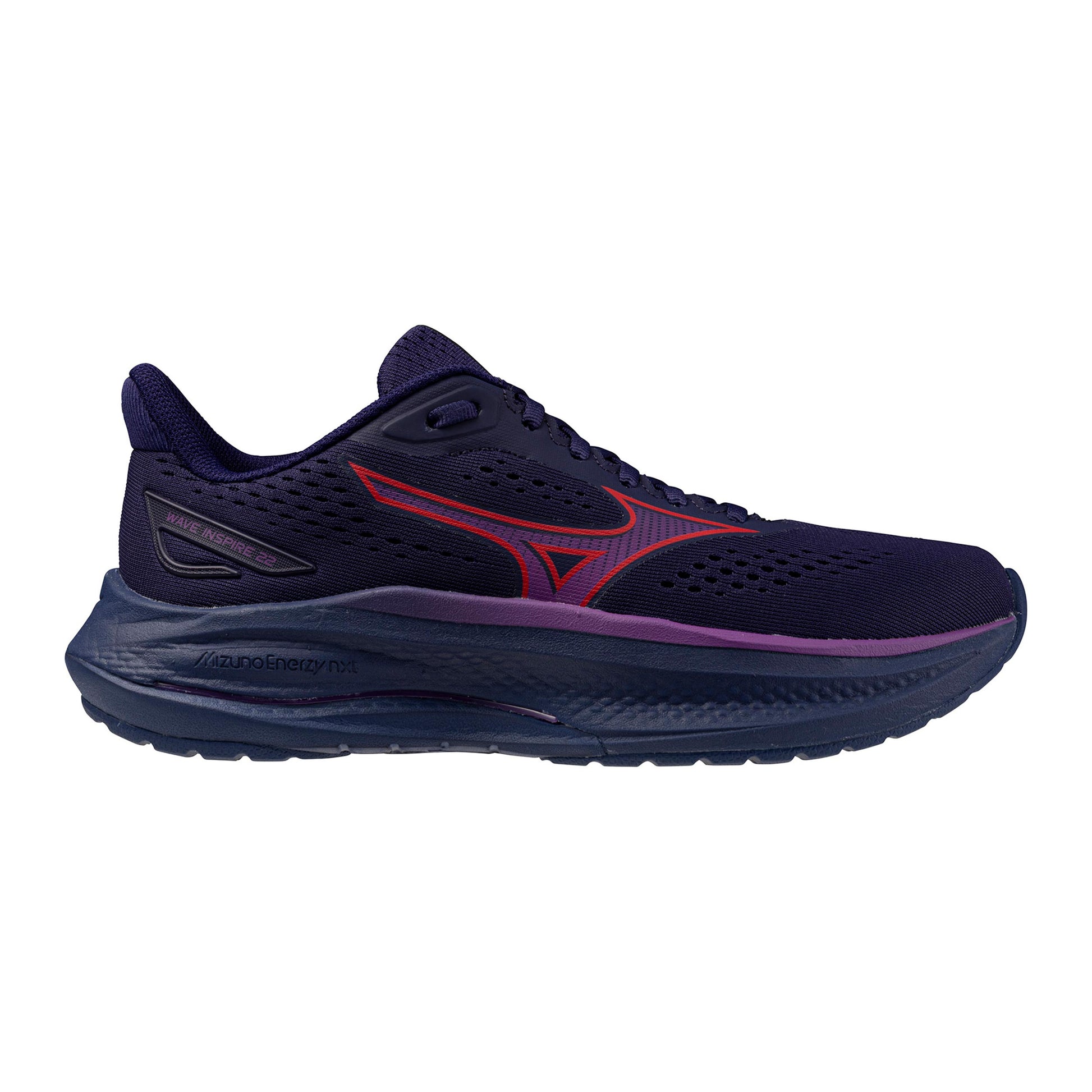 Mizuno Wave Inspire 22  Stabilitetssko Damer - mörkblå, lila