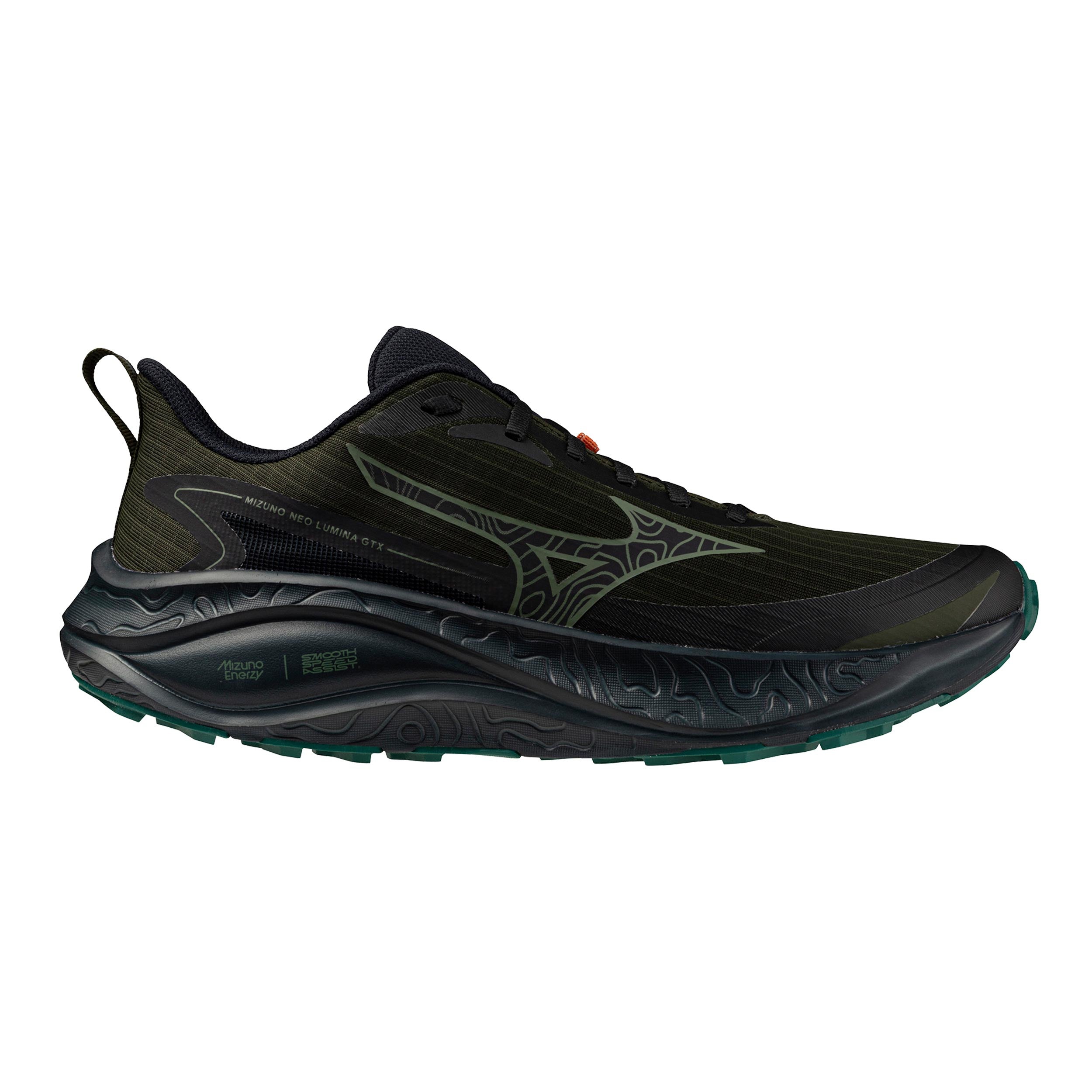 Mizuno Neo Lumina GTX  Terrängsko Herrar - mörkgrön, svart