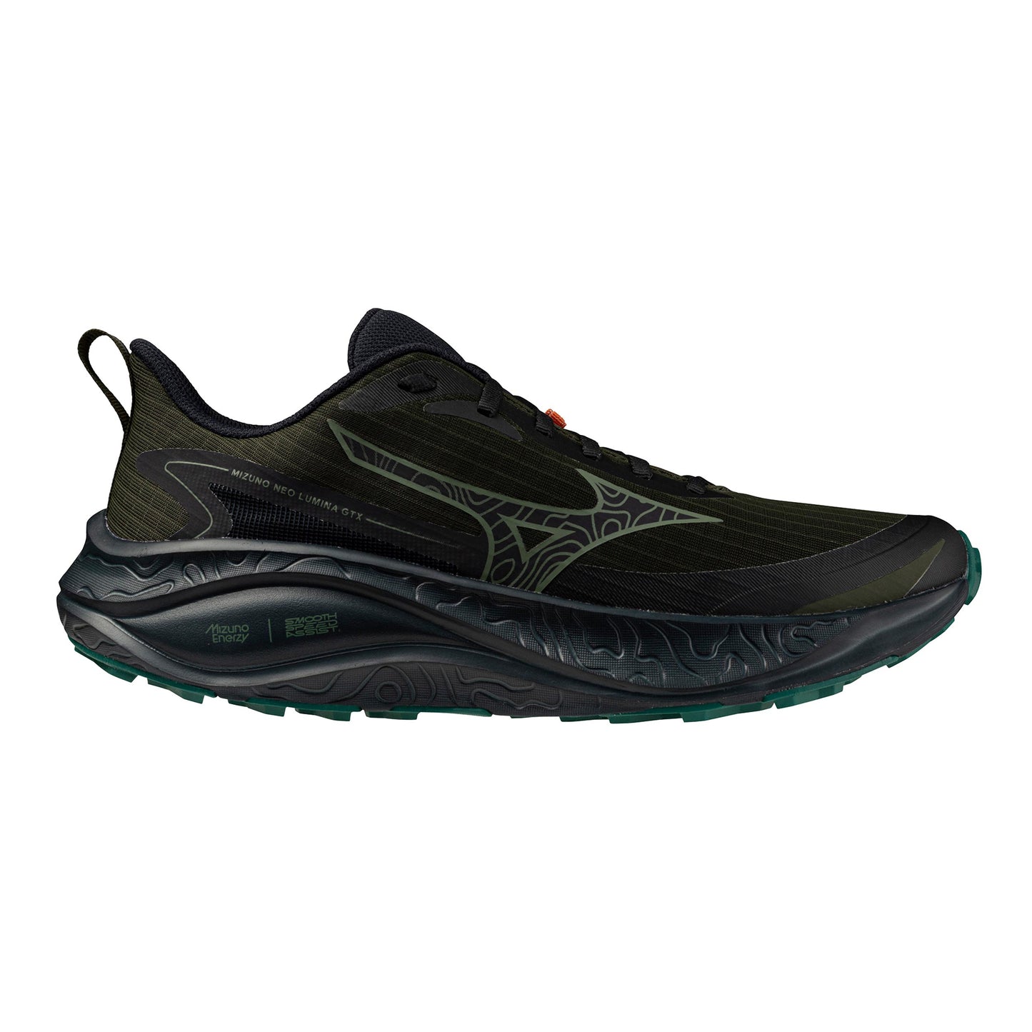 Mizuno Neo Lumina GTX  Terrängsko Herrar - mörkgrön, svart