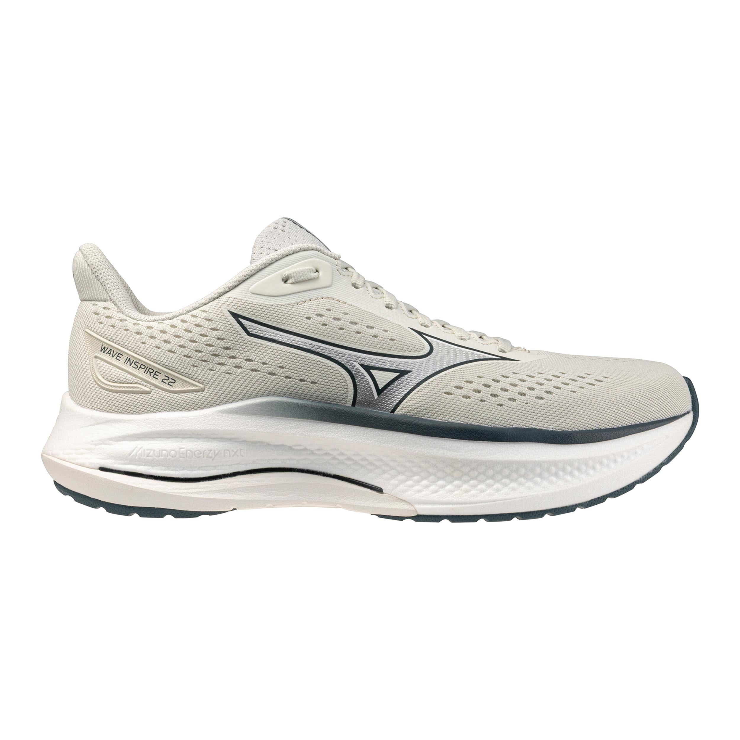 Mizuno Wave Inspire 22  Stabilitetssko Herrar - beige, grå