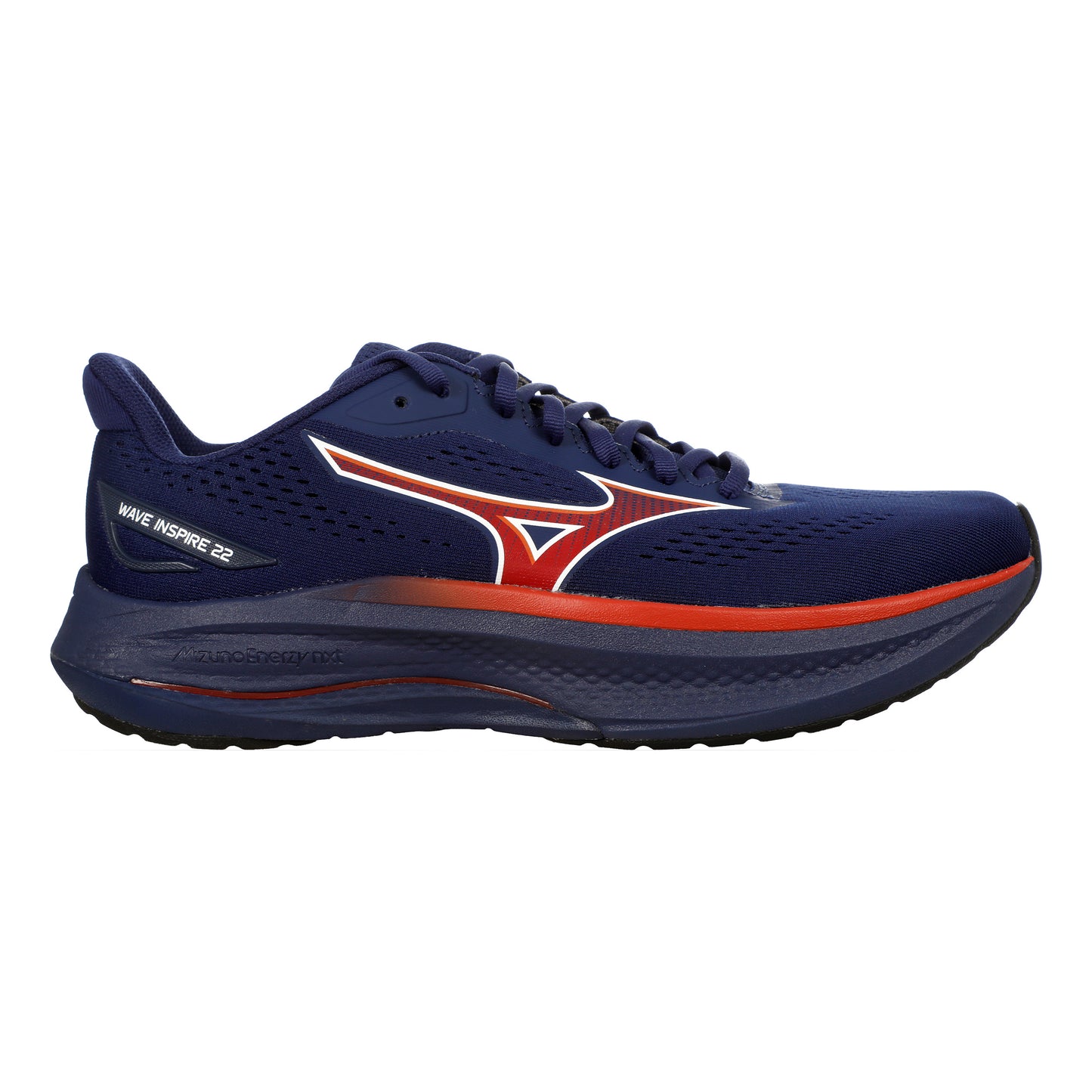 Mizuno Wave Inspire 22  Stabilitetssko Herrar - mörkblå, röd
