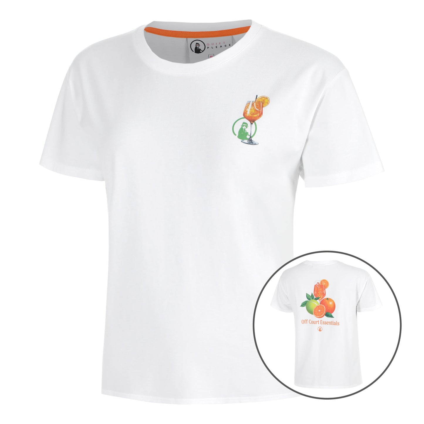 Quiet Please Joy Off Court Essentials T-shirt Damer-vit, grön