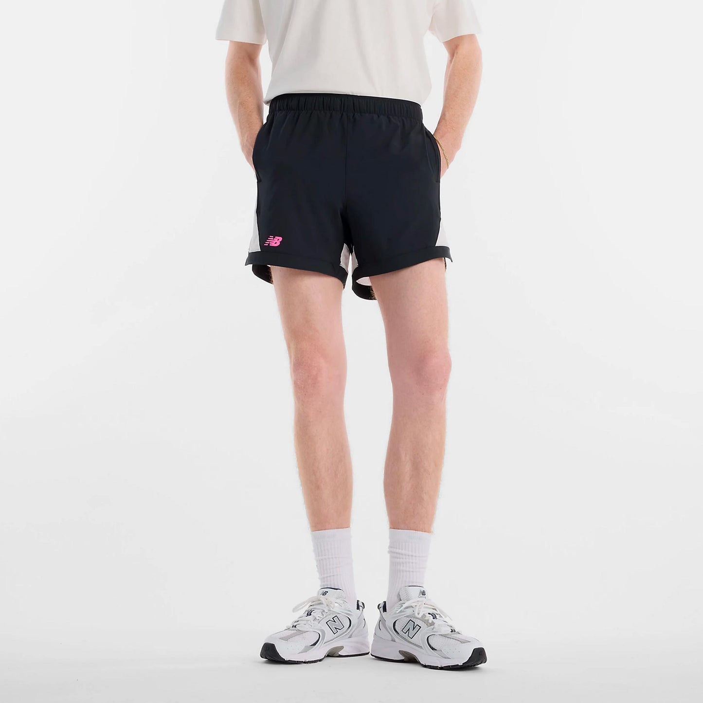 New Balance Tournament Novelty Shorts Herrar-svart, vit