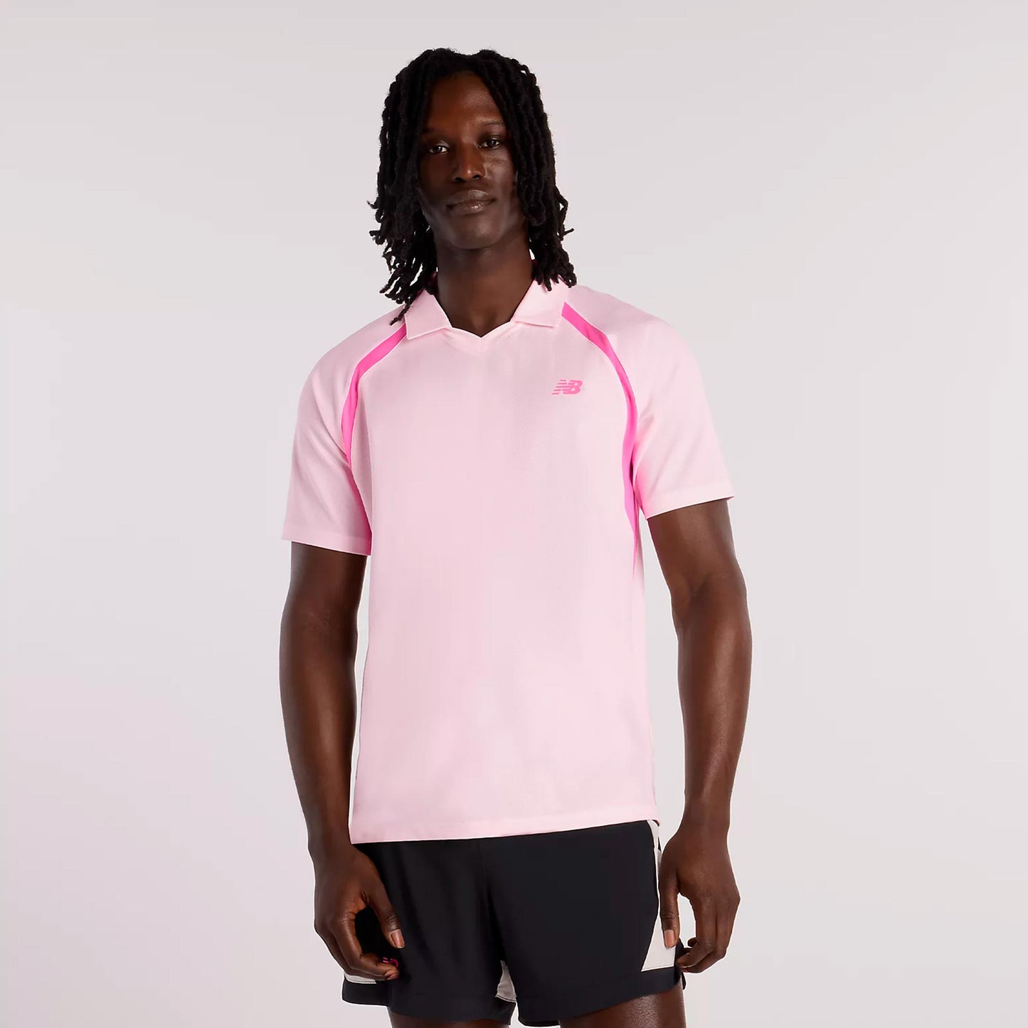 New Balance Tournament T-shirt Herrar-rosa, vit