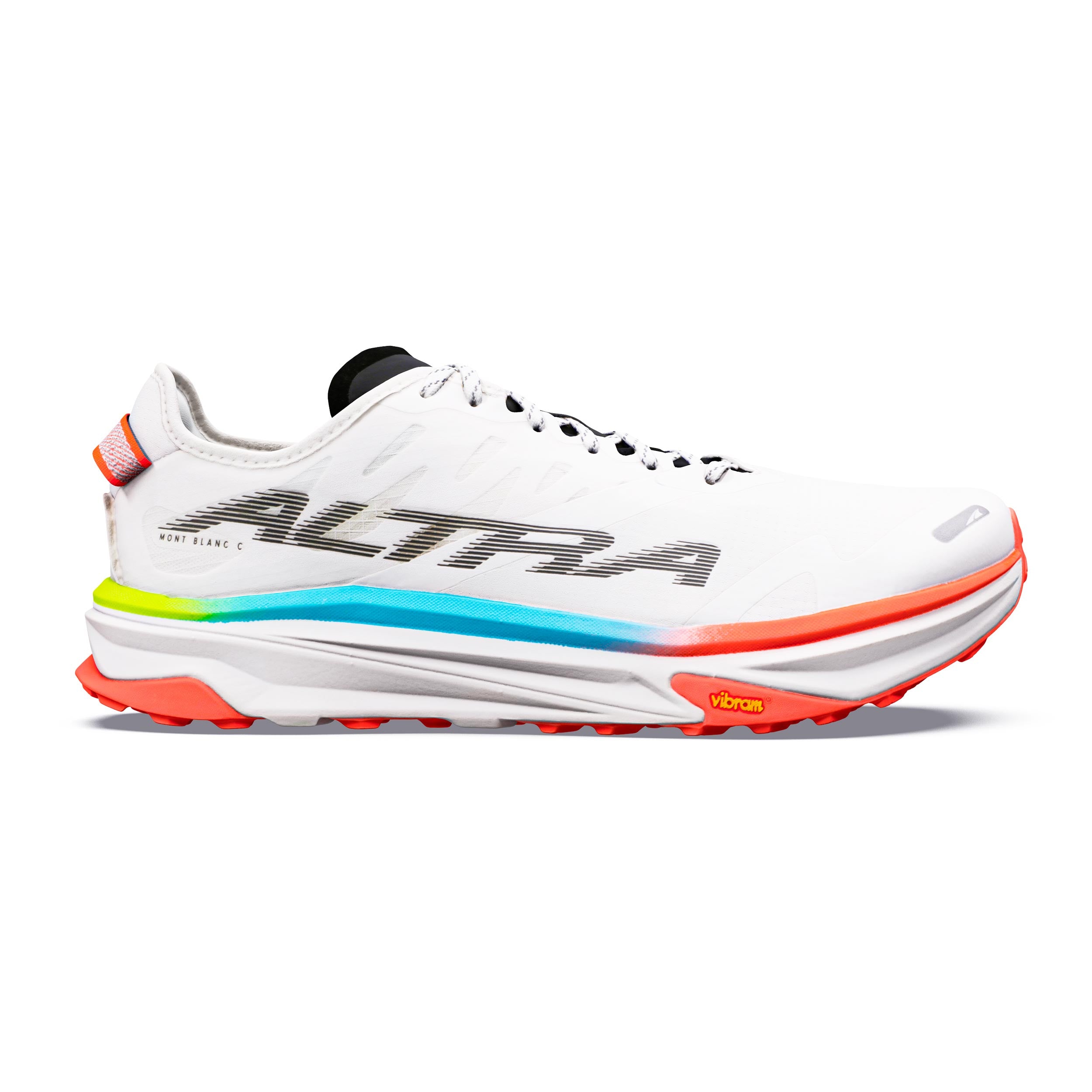 Altra Mont Blanc Carbon Terrängsko Herrar - vit, flerfärgad