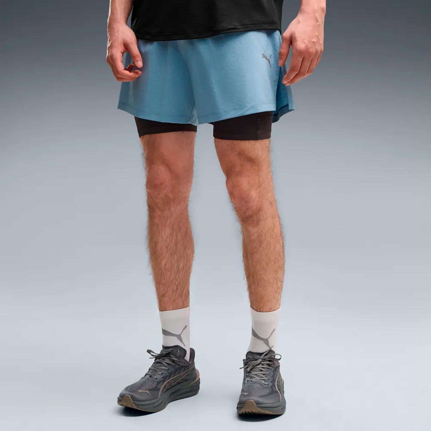 Puma Dreamrun DryCell 2in1 5in  Löparshorts Herrar - blå