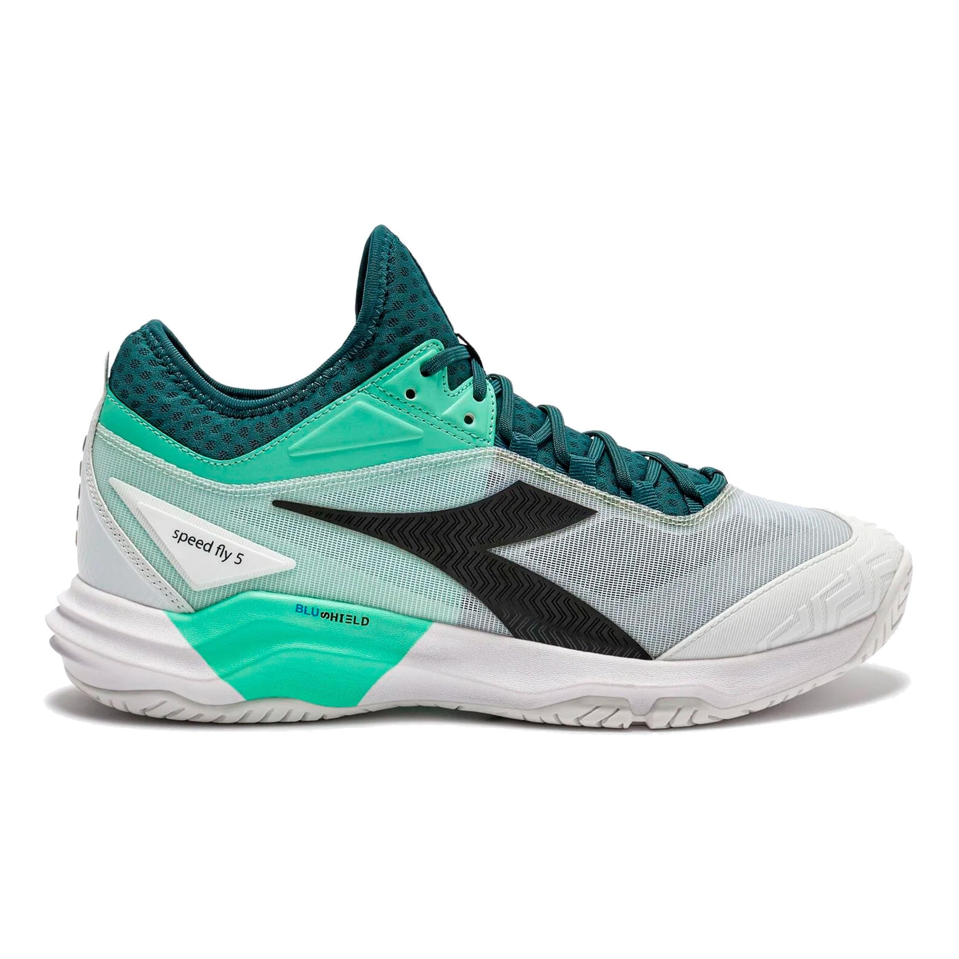 Diadora Speed Blushield Fly 5 Allroundsko Herrar-petrol, svart