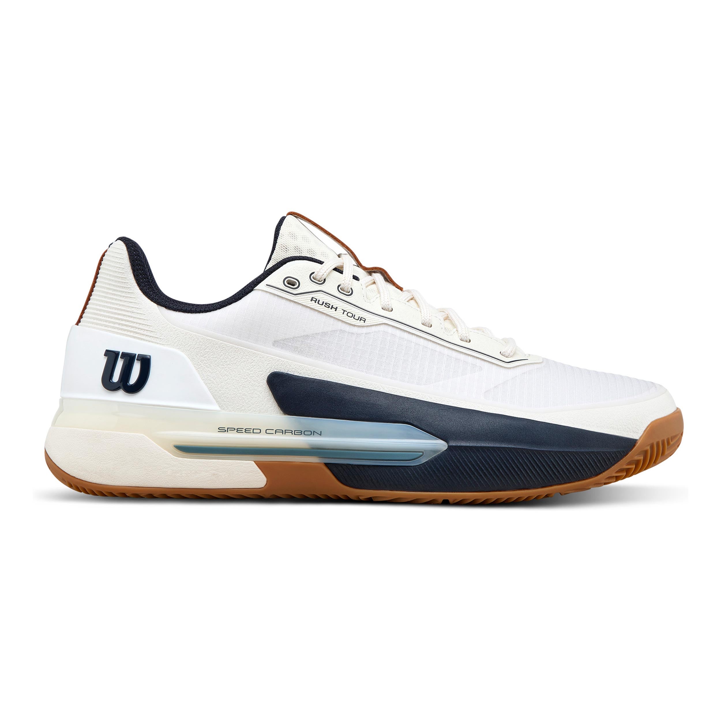 Wilson Rush Tour 5 Sko för grus Herrar-vit, mörkblå