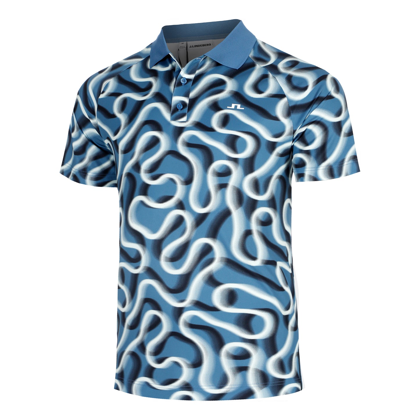 JLindeberg Paul Print  Polo Herrar-blå