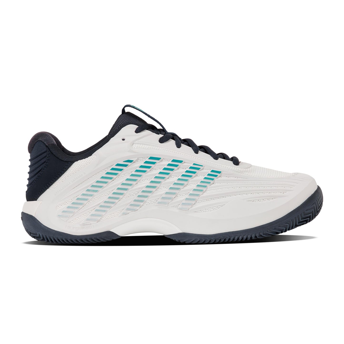 K-Swiss Hypercourt Express 3 Sko för grus Herrar - vit, turkos