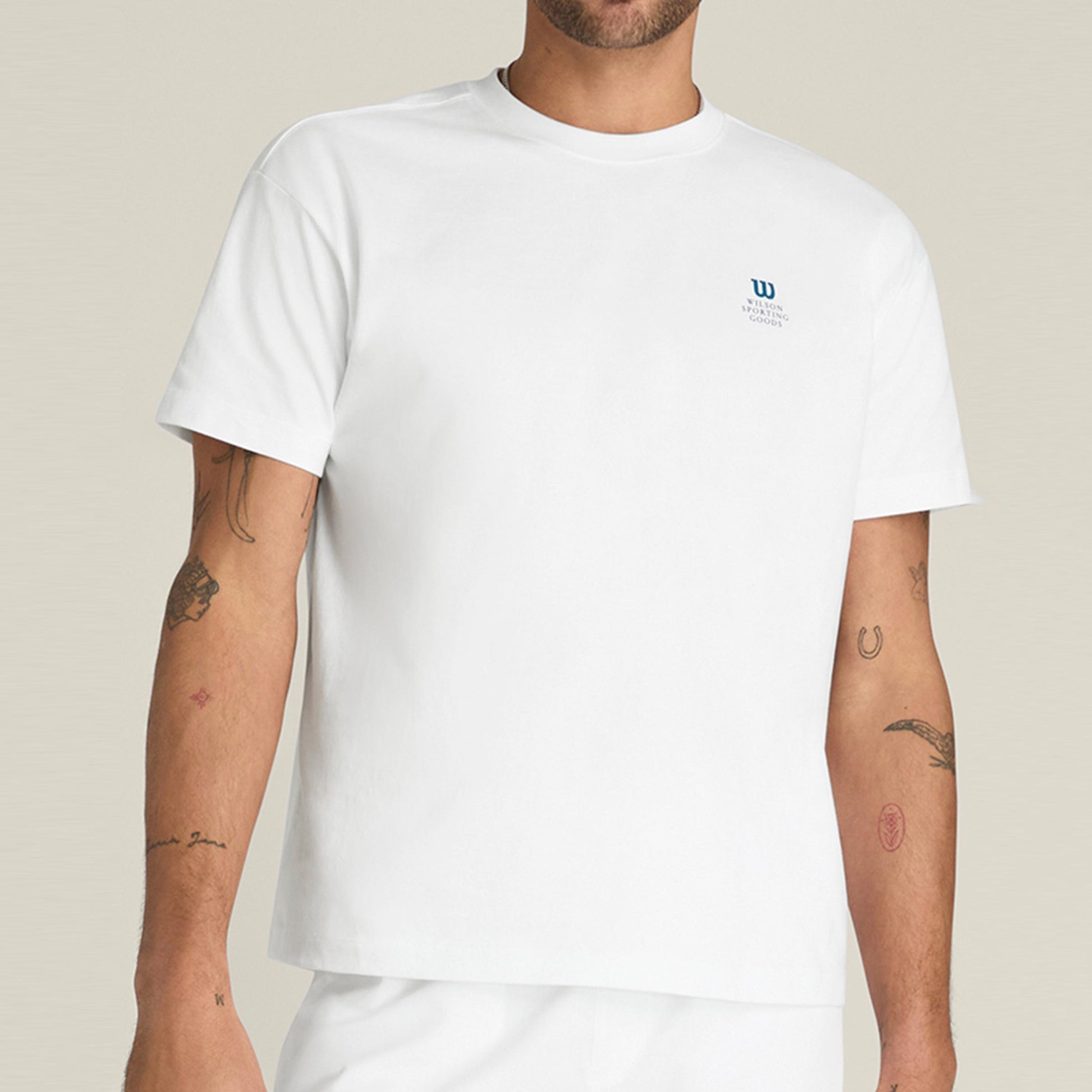 Wilson Wilson Classic T-shirt Herrar-vit