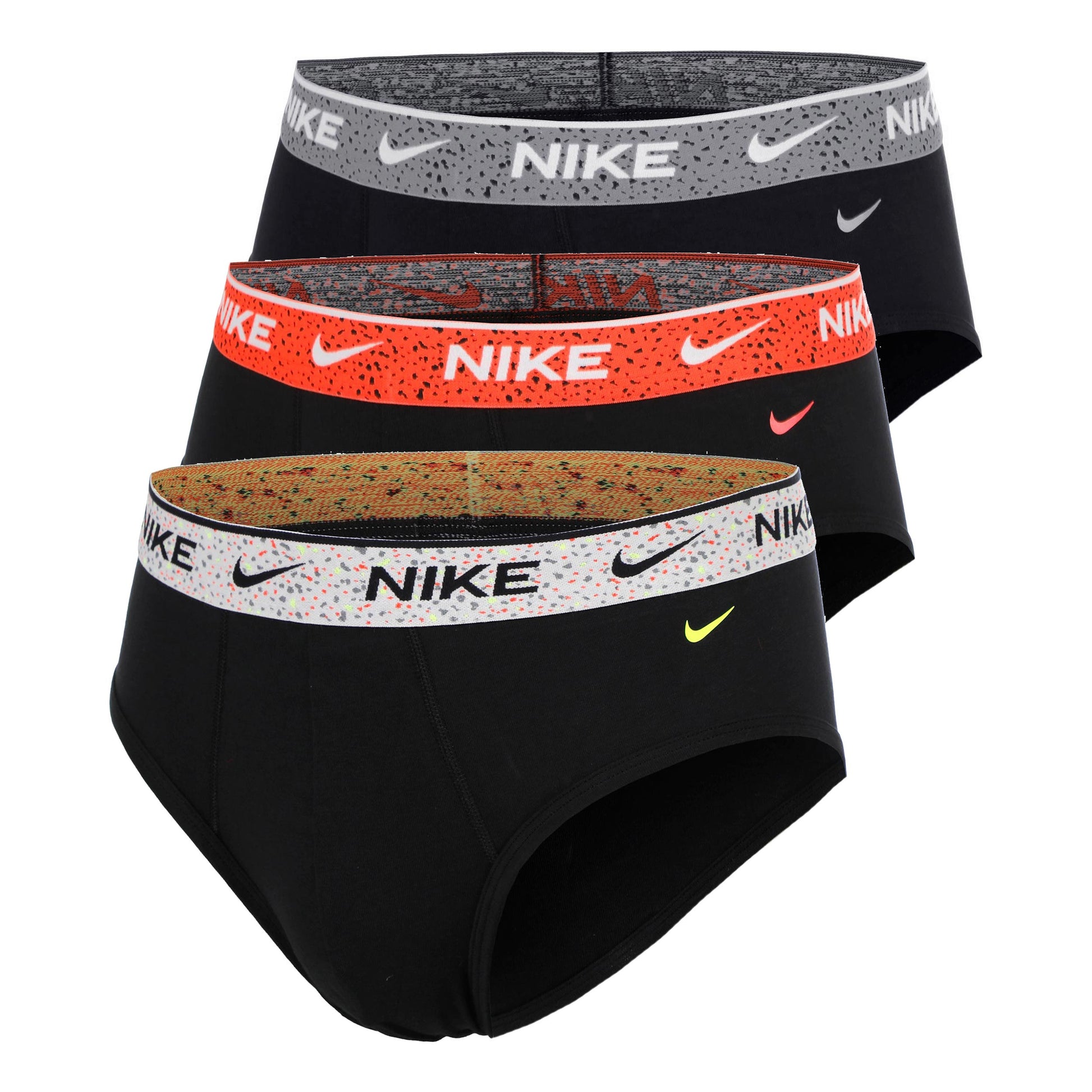 Nike Essential Cotton Stretch Brief Boxershorts - 3-pack Herrar-svart, röd