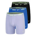 Essential Cotton Stretch Boxer Brief Boxershorts - 3-pack Herrar-lila, blå