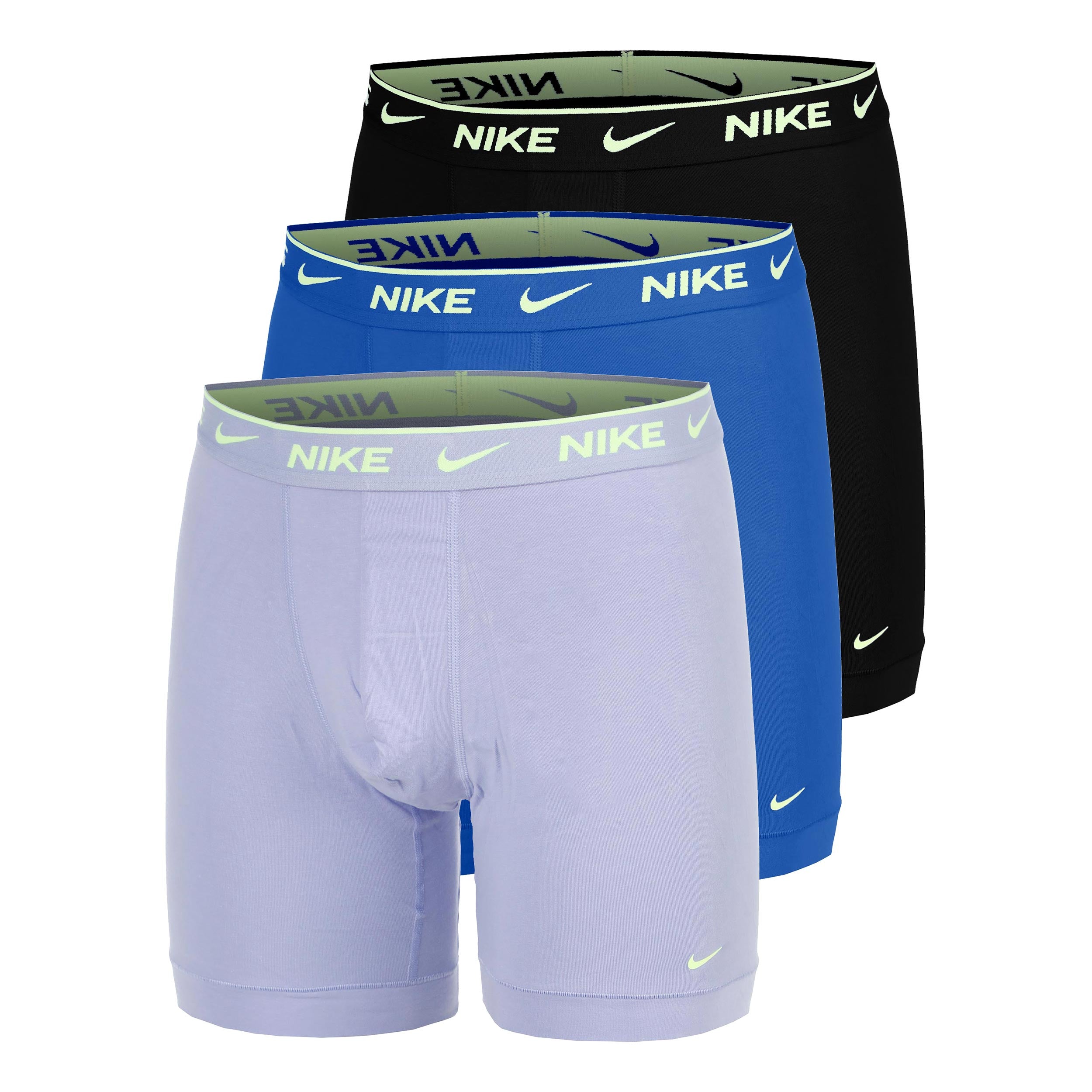 Nike Essential Cotton Stretch Boxer Brief Boxershorts - 3-pack Herrar-lila, blå
