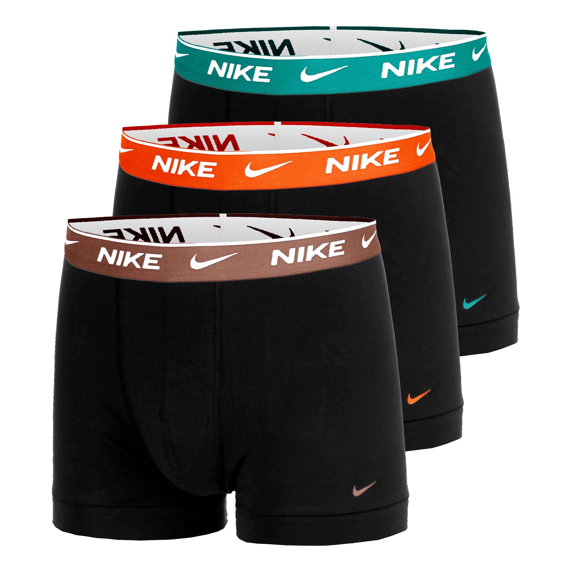 Nike Essential Cotton Stretch Trunk Boxershorts 3-pack Herrar - svart, orange
