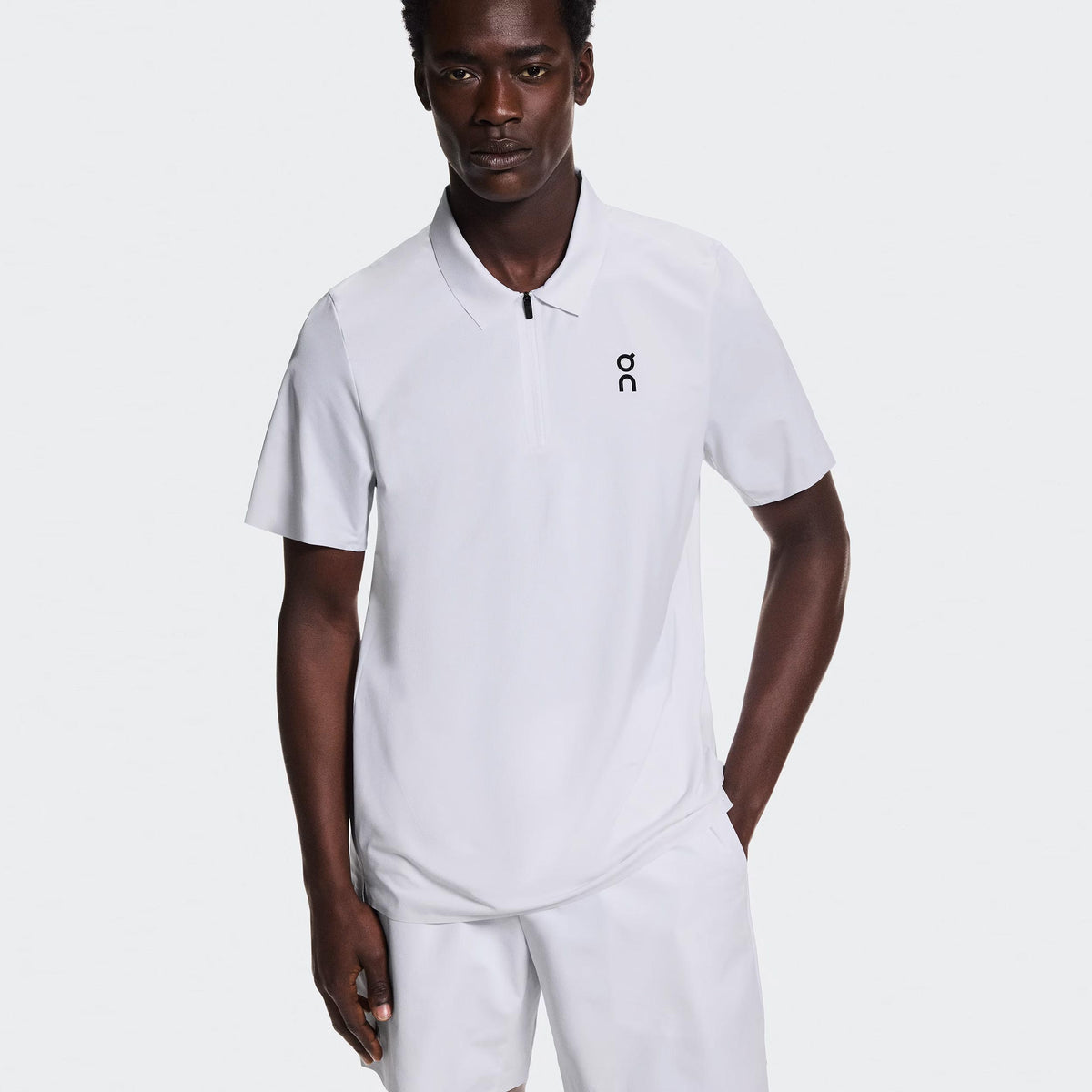 On Court Polo Herrar - vit