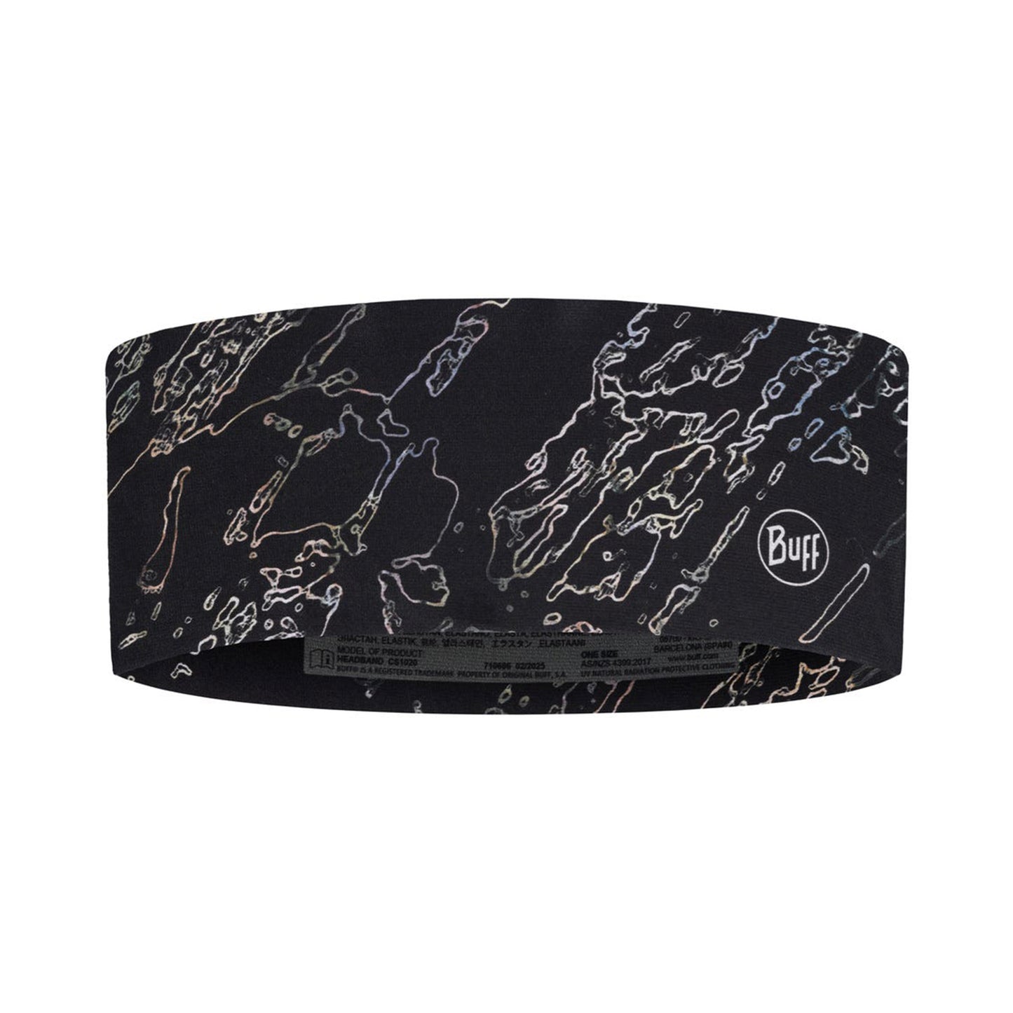 Buff CoolNet UV® Wide Pannband Unisex-svart