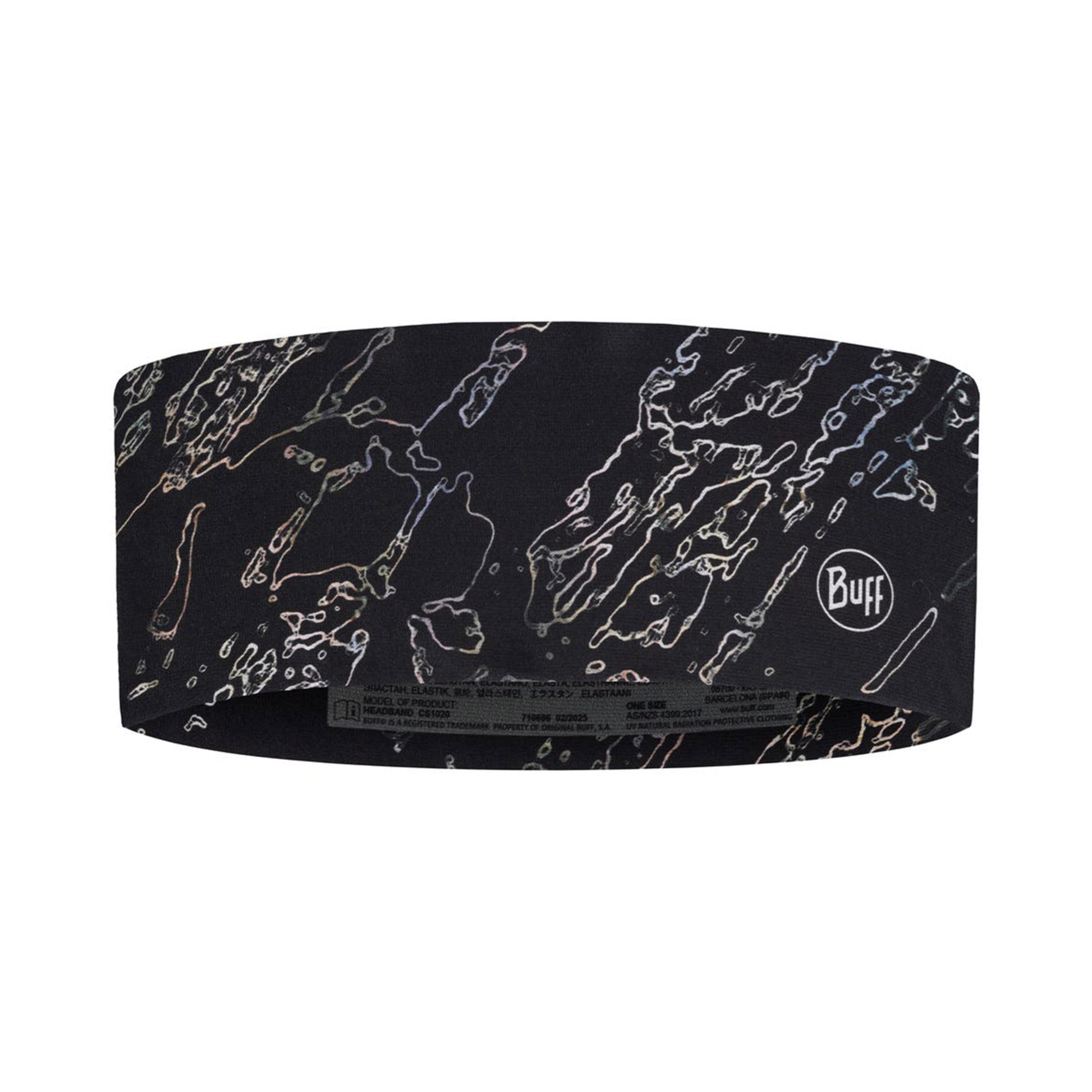 Buff CoolNet UV® Wide Pannband Unisex-svart