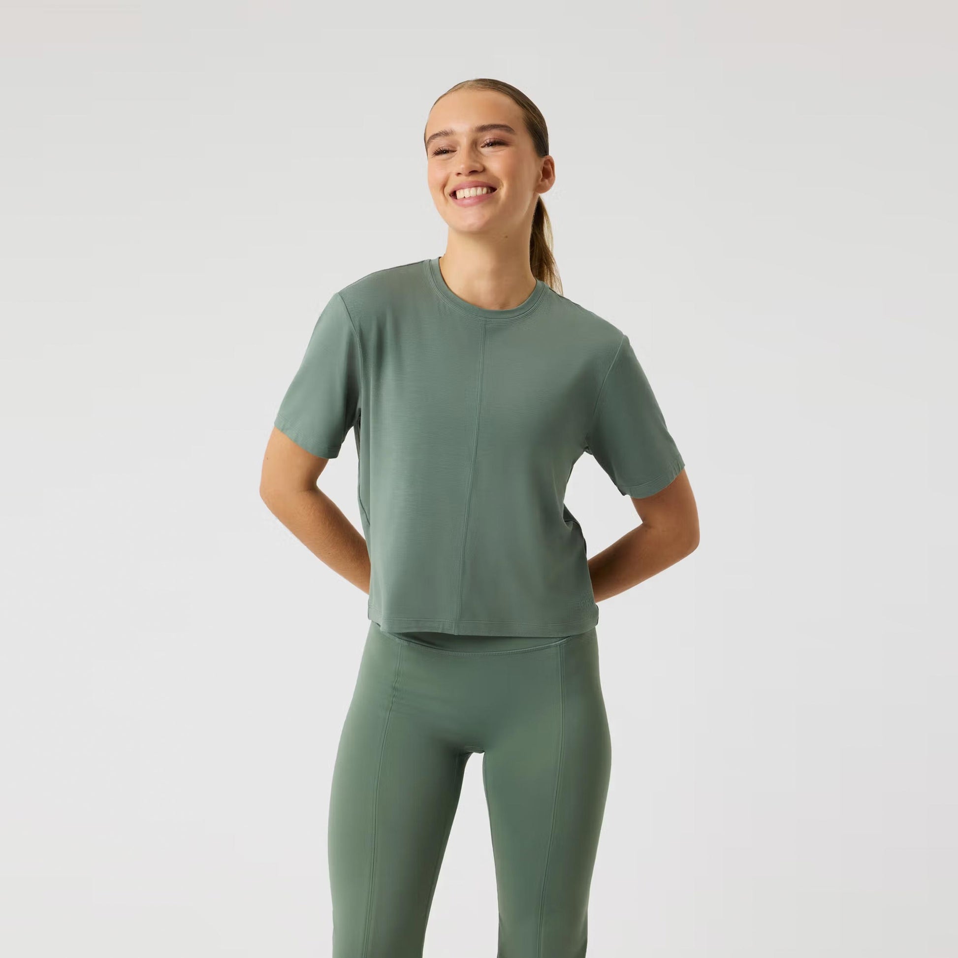 Björn Borg Studio Soft Cropped T-shirt Damer - visdom