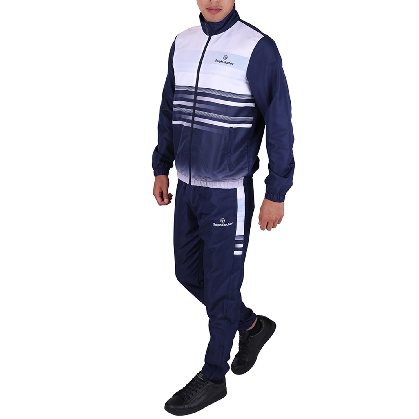 Sergio Tacchini Segnali Träningsoverall Herrar - mörkblå, vit