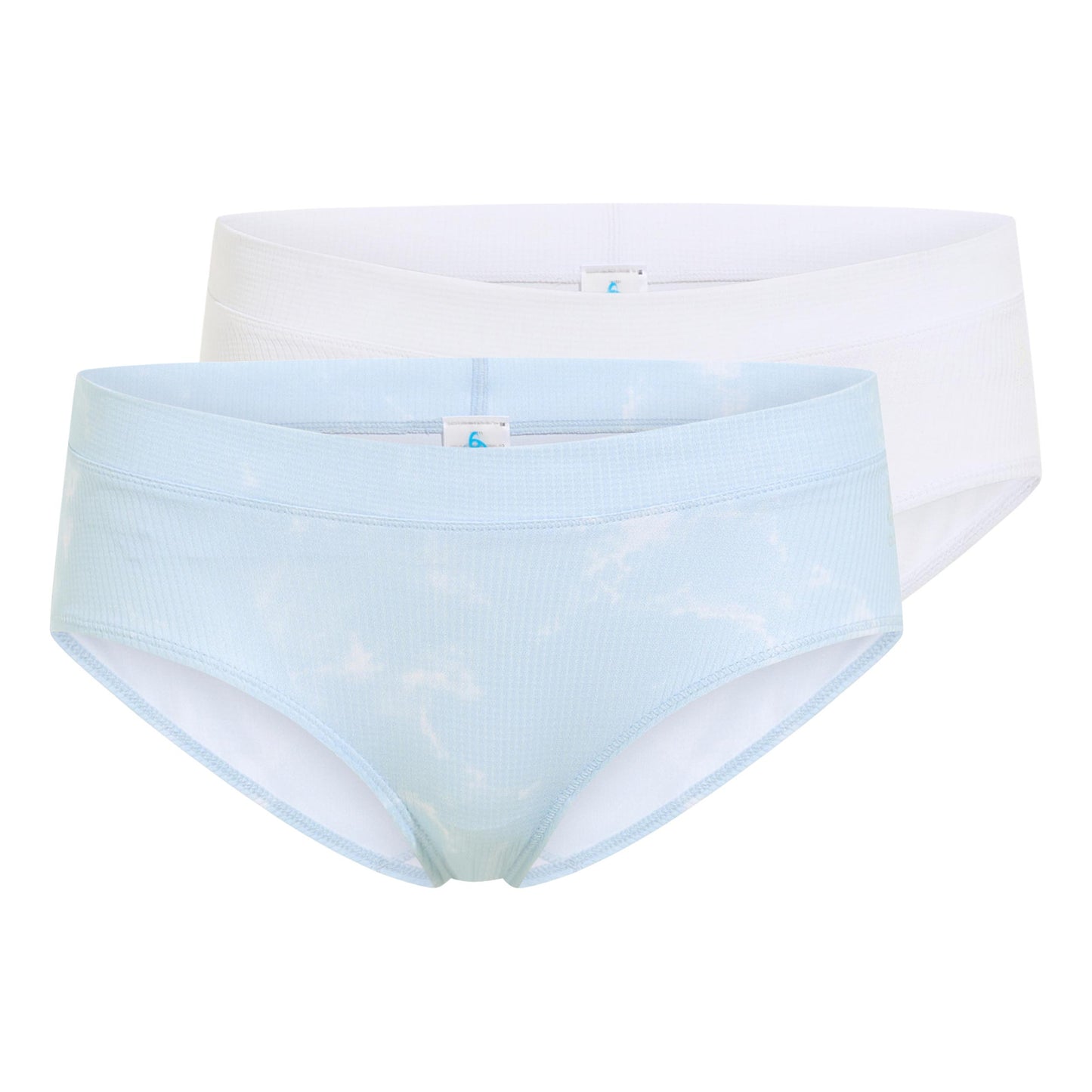 Odlo Active Light Graphic 2 pack Panty Damer-ljusblå, vit
