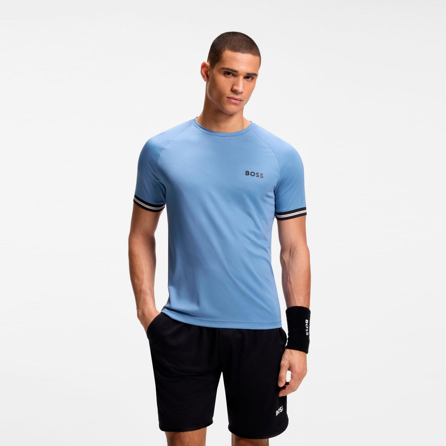 BOSS Serve 2 T-shirt Herrar-blågrå