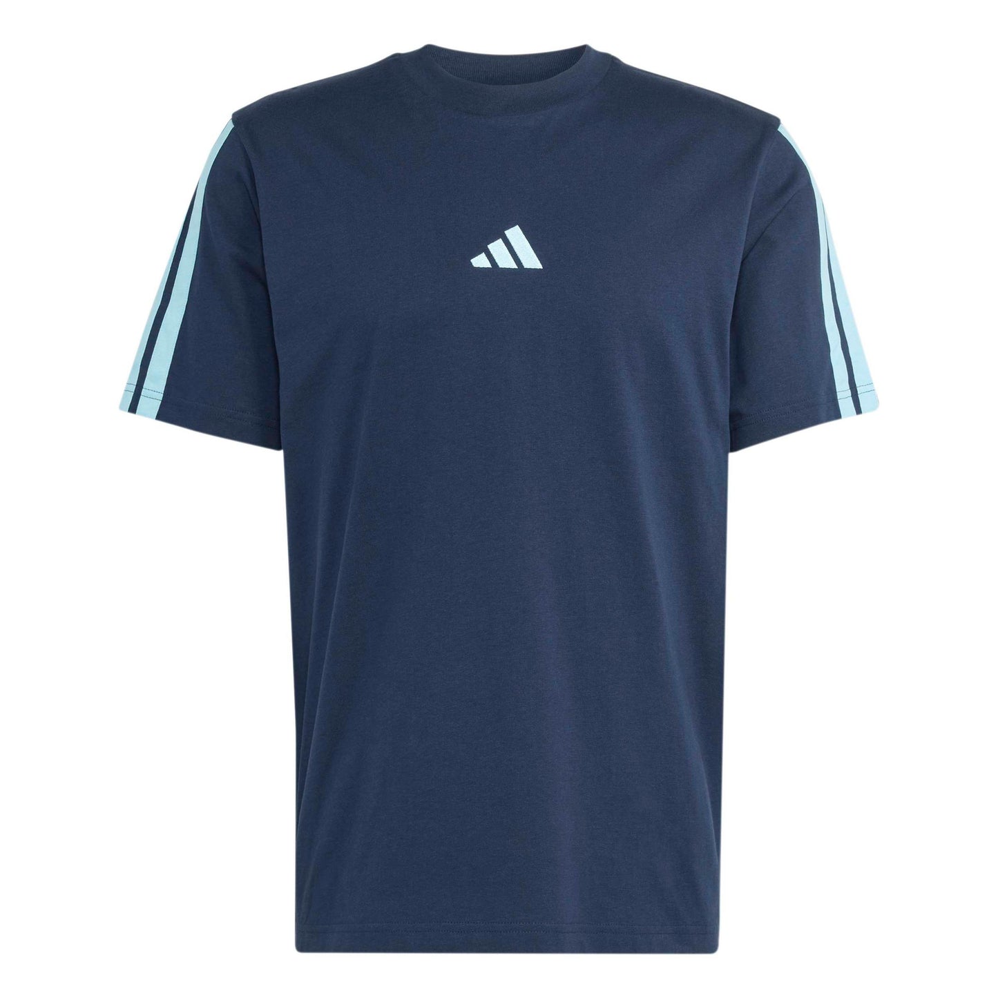 adidas 3Stripes T-shirt Herrar - mörkblå, ljusblå