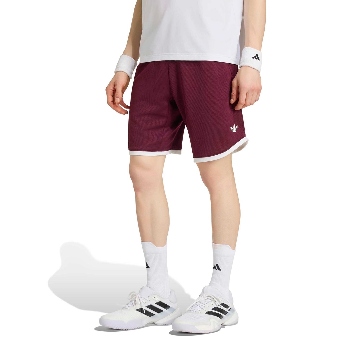 adidas Classics 9Inch Shorts Herrar - rött vin, vit