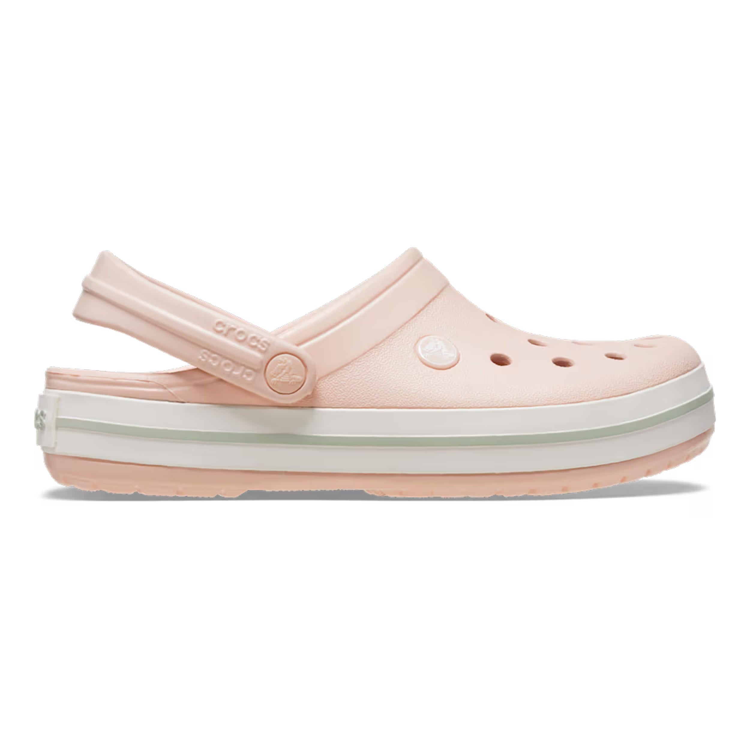Crocs Crocband Clog Badtofflor Damer - rosa, vit