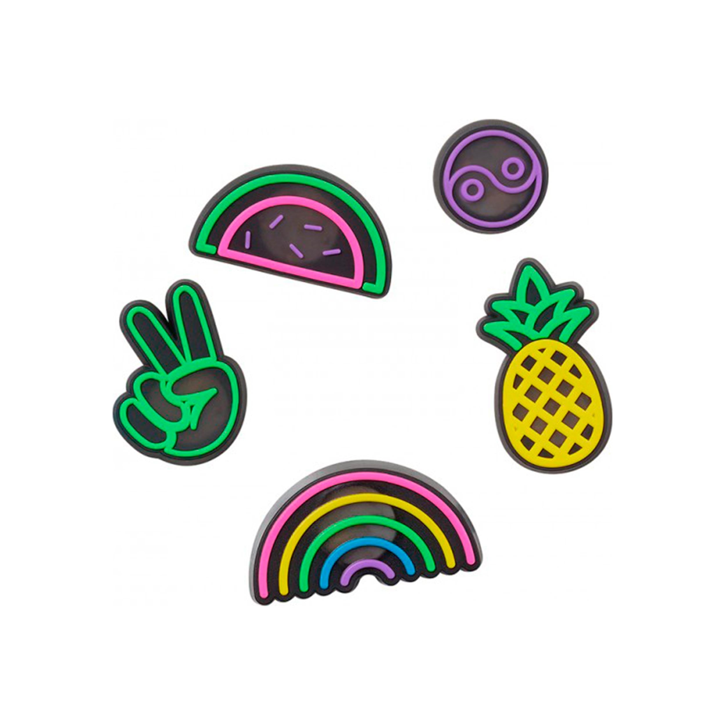 Crocs Lights Up Fun Sonstiges 5-pack Unisex - flerfärgad