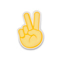 Peace Hand Sign Sonstiges Unisex - gul, vit
