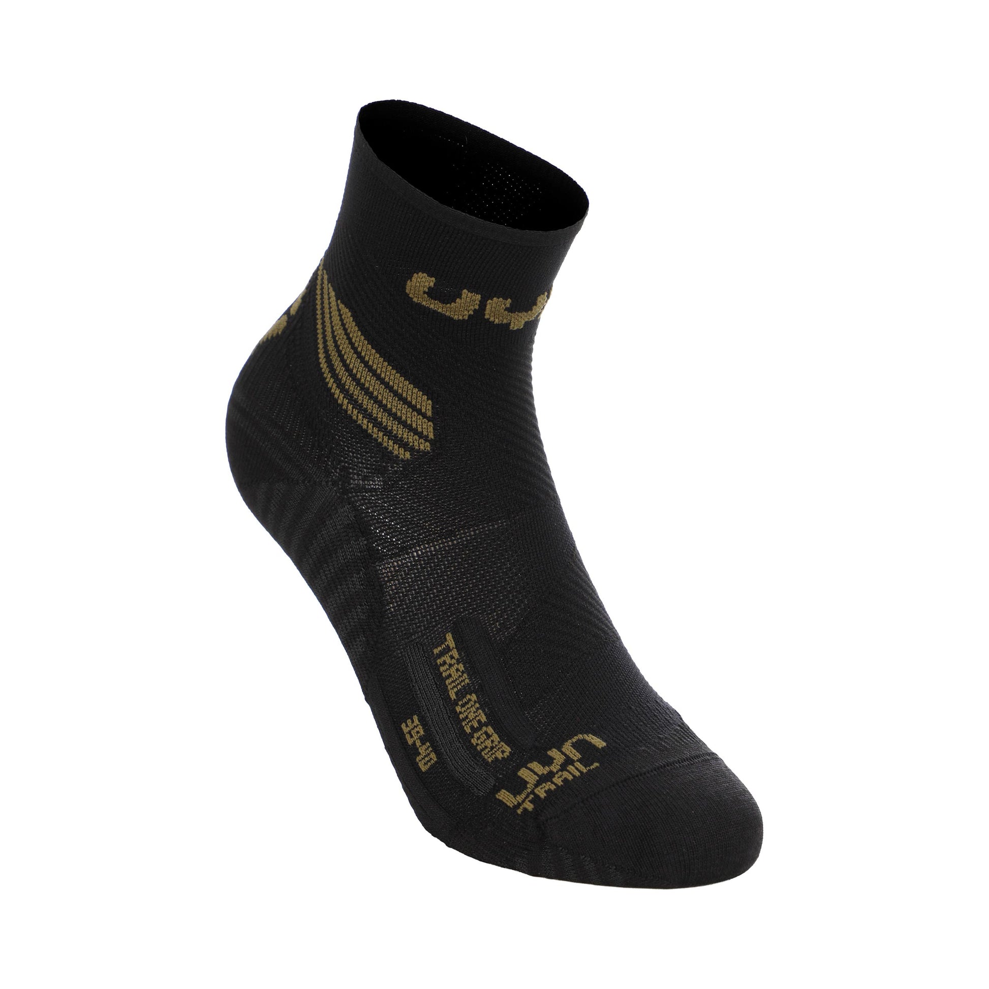 UYN Trail One Grip Löparsockor Damer - svart, oliv